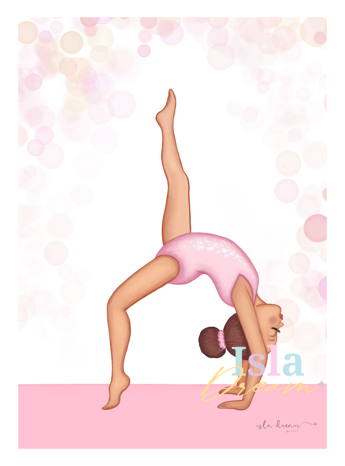Gymnastics girl 4- pink