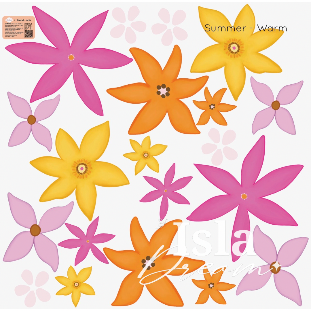 Summer flower Wall Decals