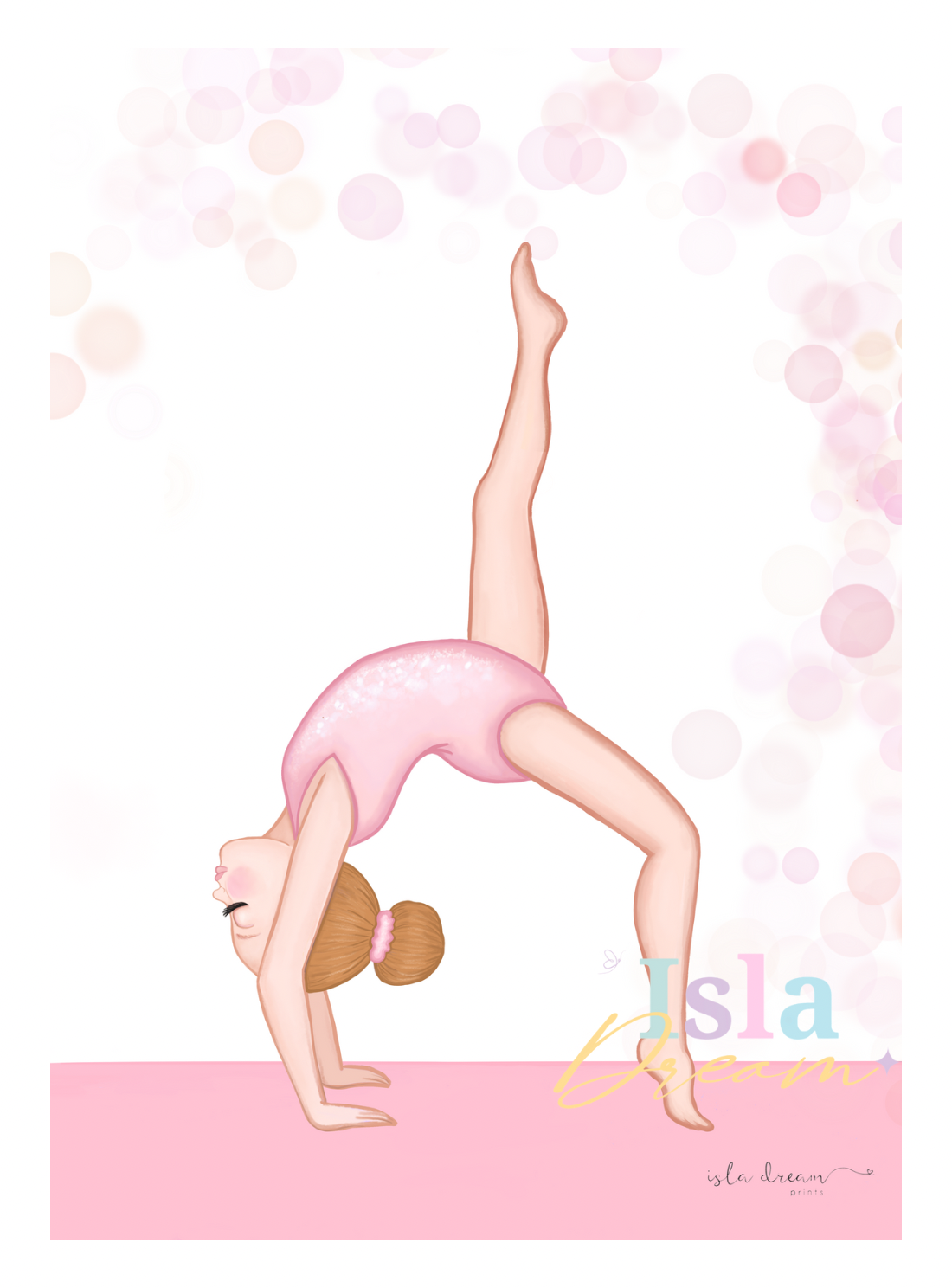 Gymnastics girl 2- pink