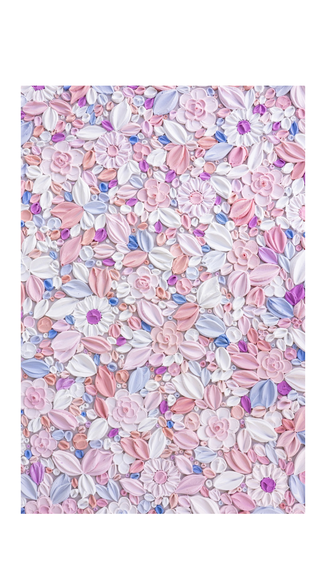 ‘For Christina’ - Textured floral art on canvas