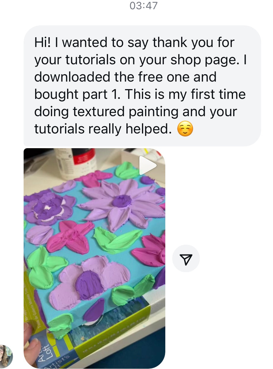 Textured Petal Art - Part 1. For Beginners.