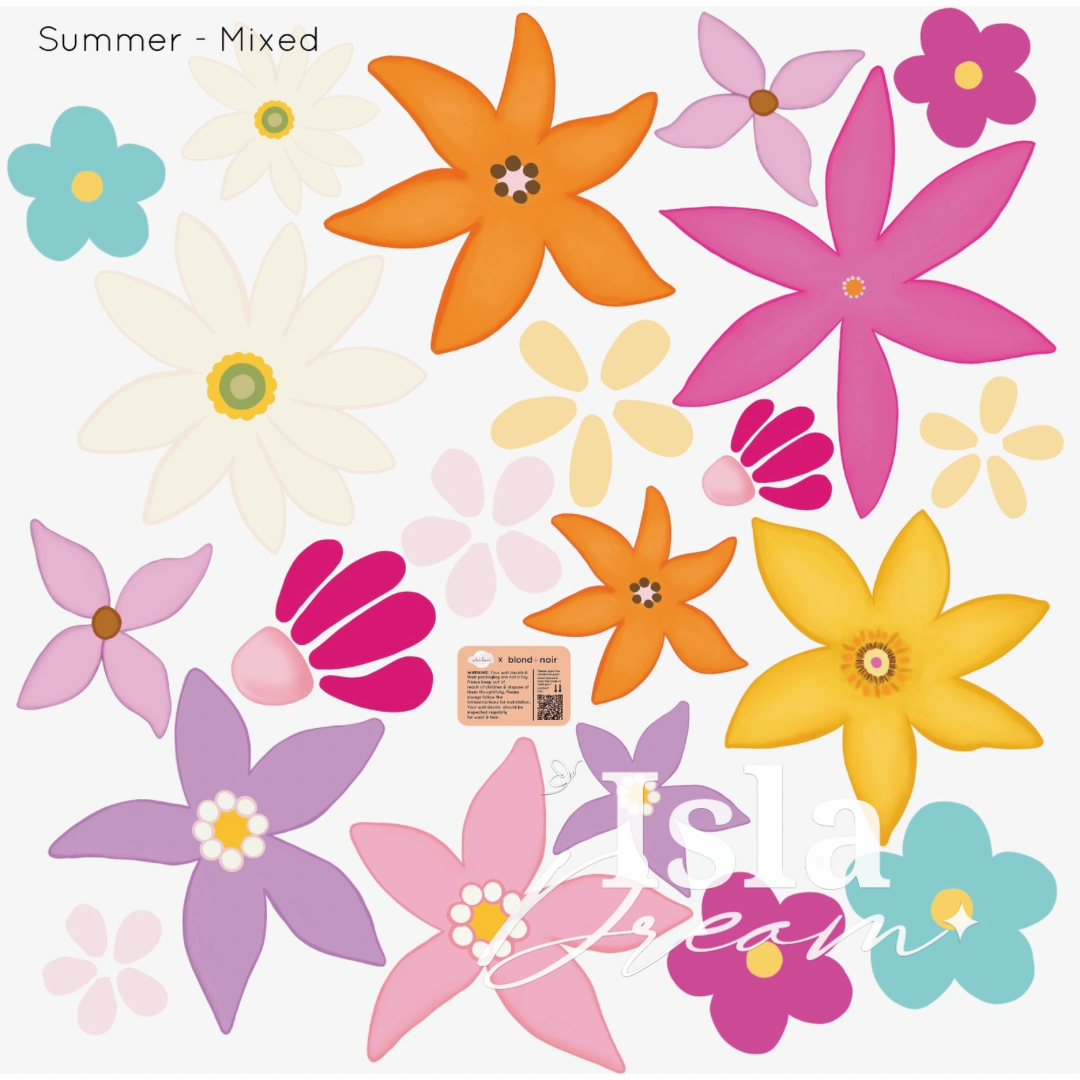 Summer flower Wall Decals