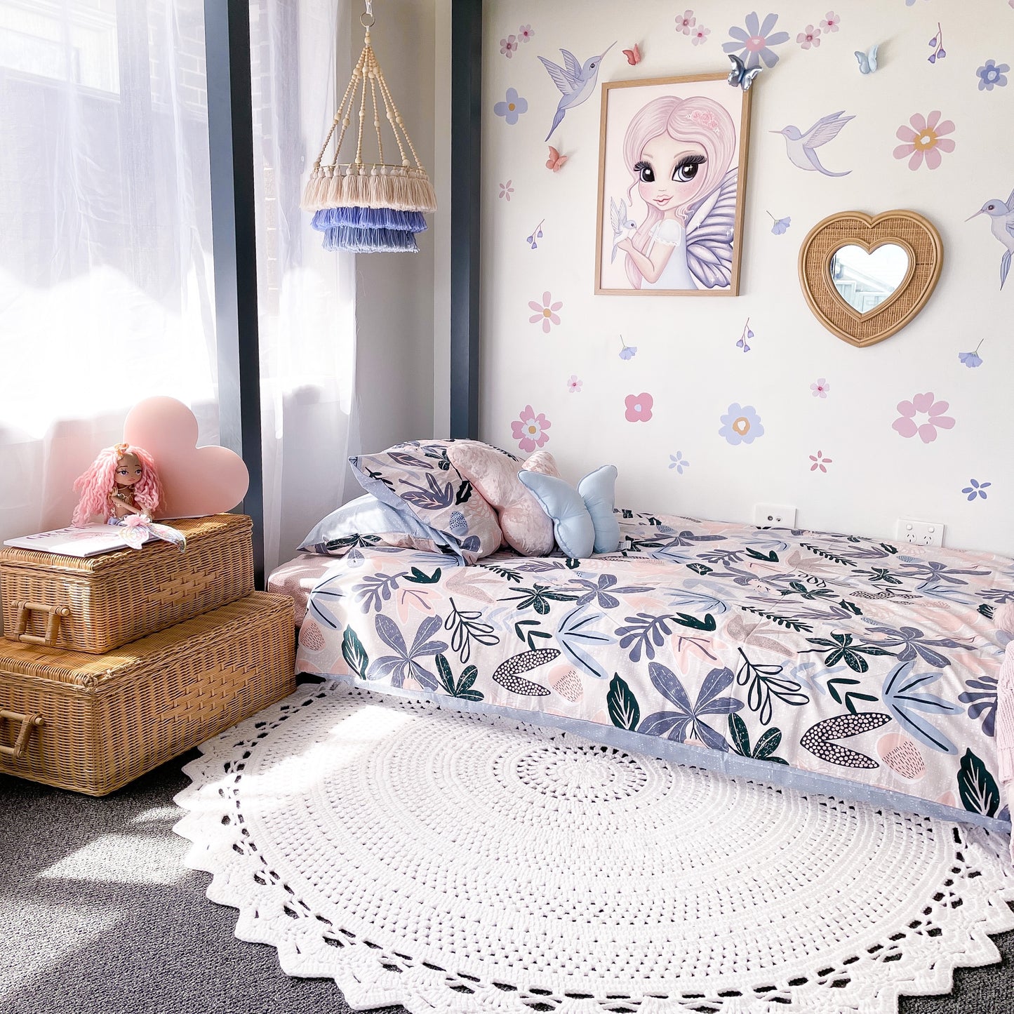 Whimsical Birds Wall Decals