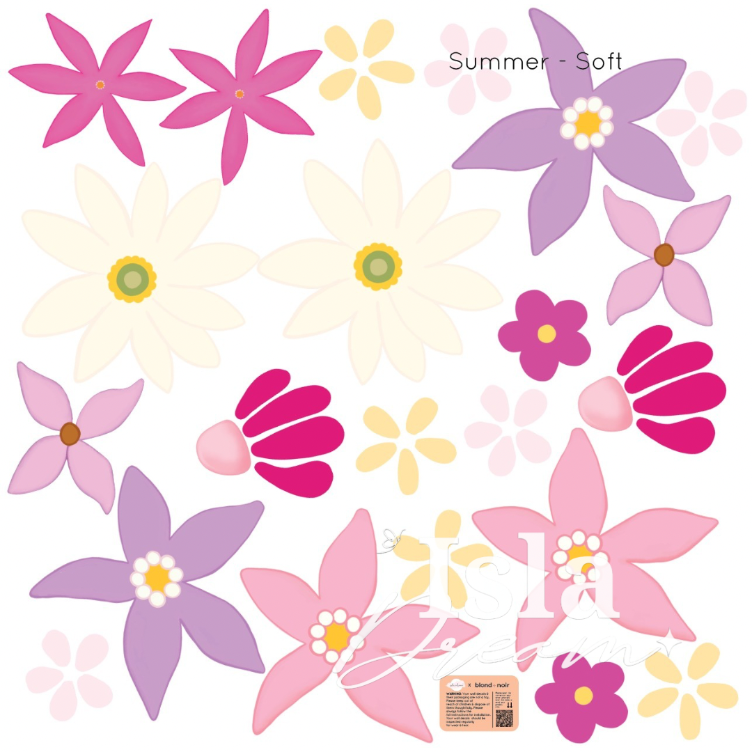 Summer flower Wall Decals