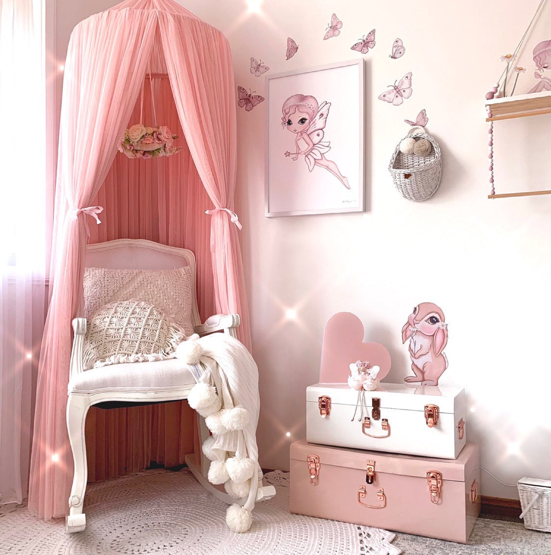 Grace the Butterfly Fairy Print- flying