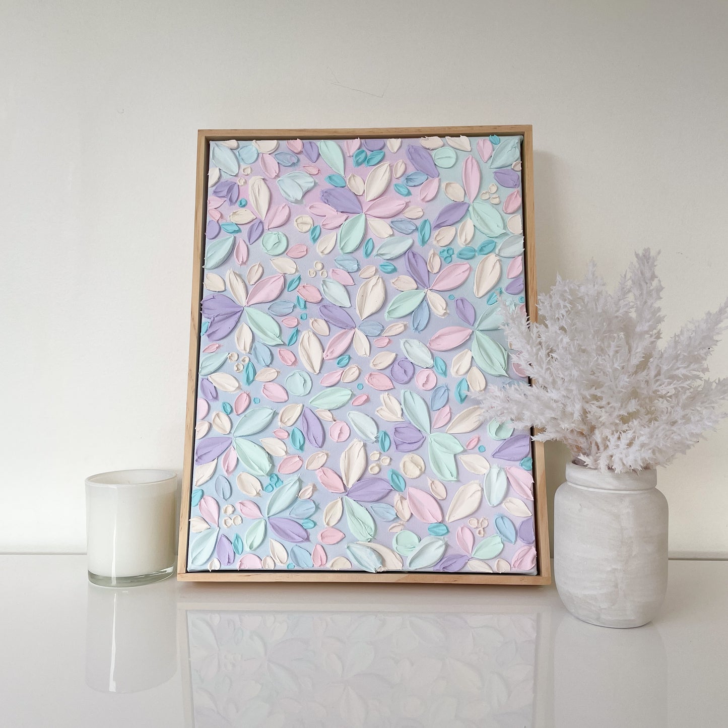 ‘Lilac Love’- Original Textured Artwork On Canvas