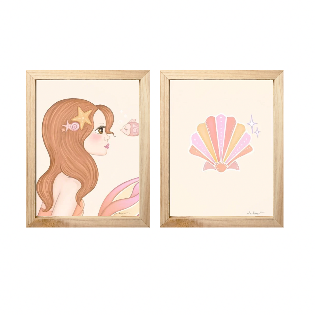 Lorelei Clam Shell Print