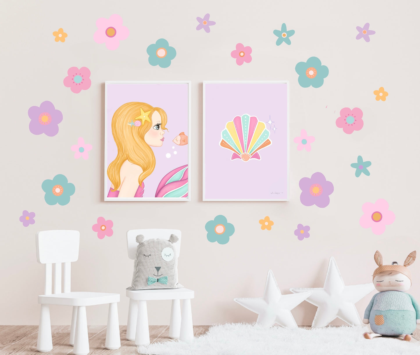 Sierra Flower Wall Decals - Mini & Midi