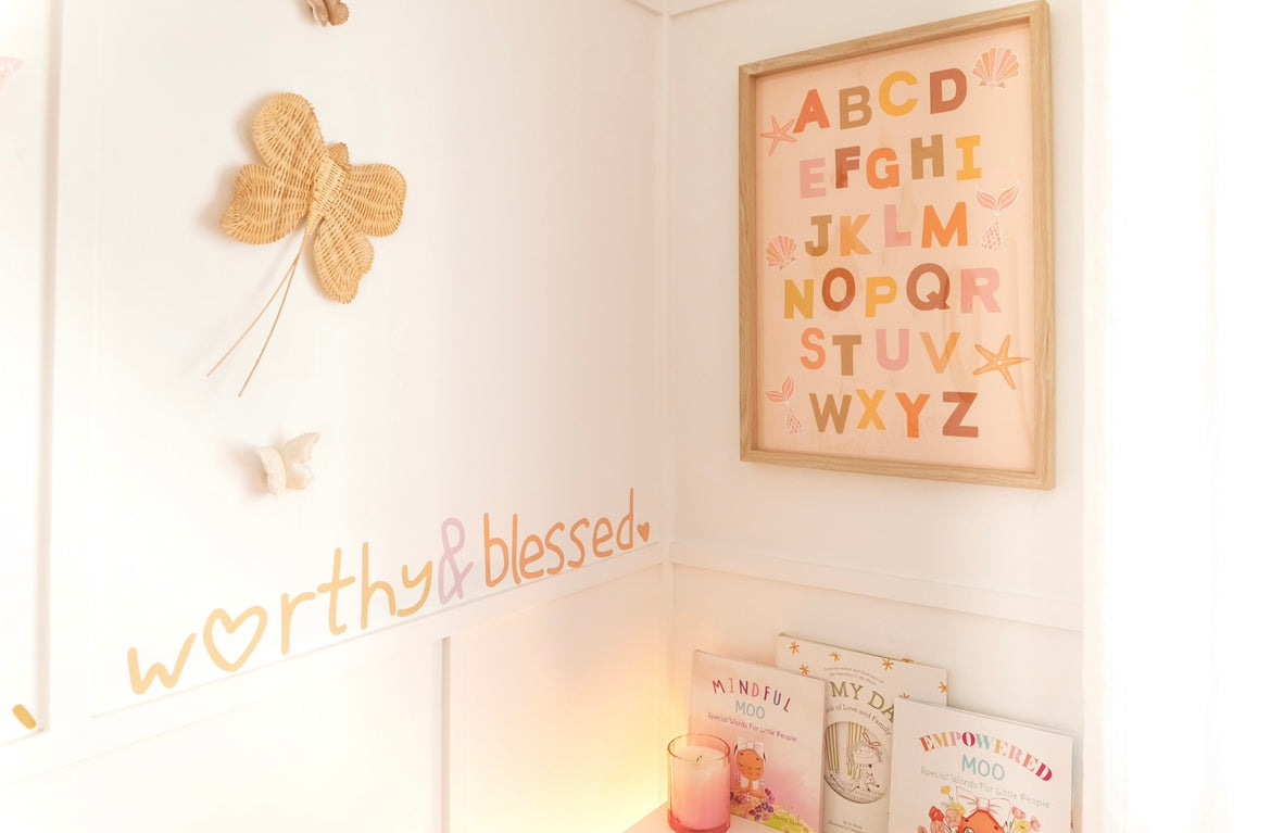 Mermaid Alphabet Print - Earthy