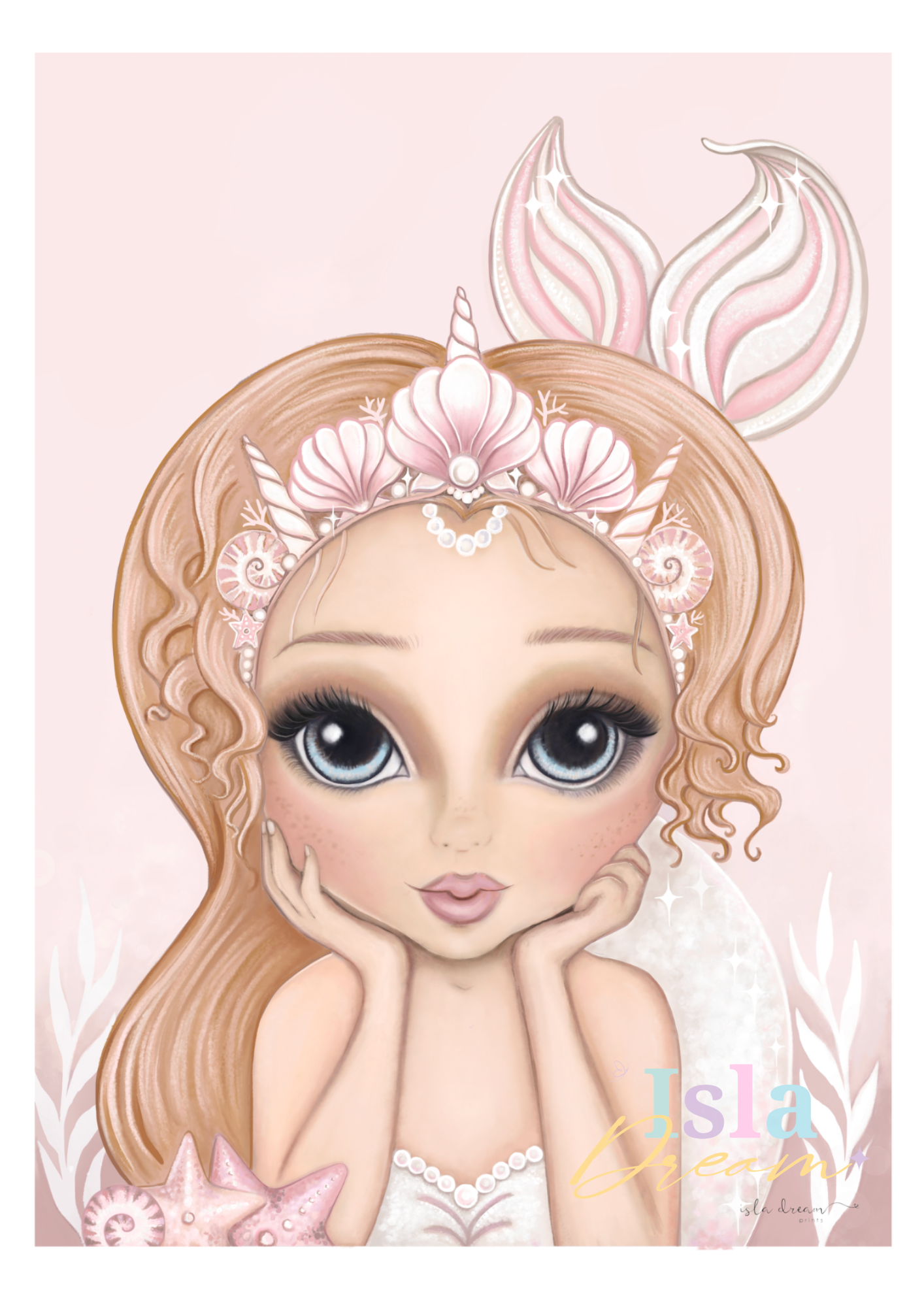 Cora the Mermaid Print