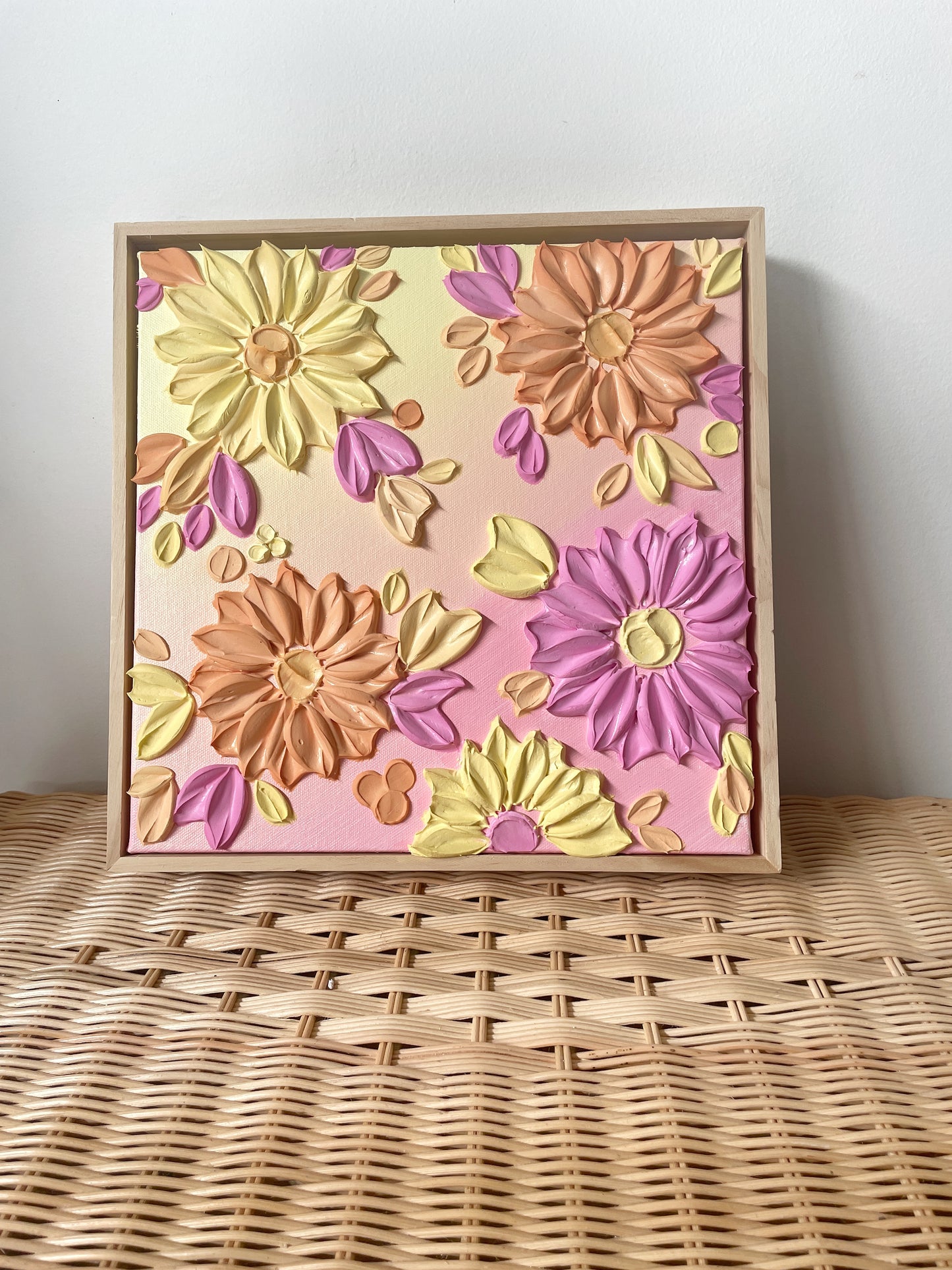 ‘Pink Lemonade’ Original Textured Artwork On Canvas