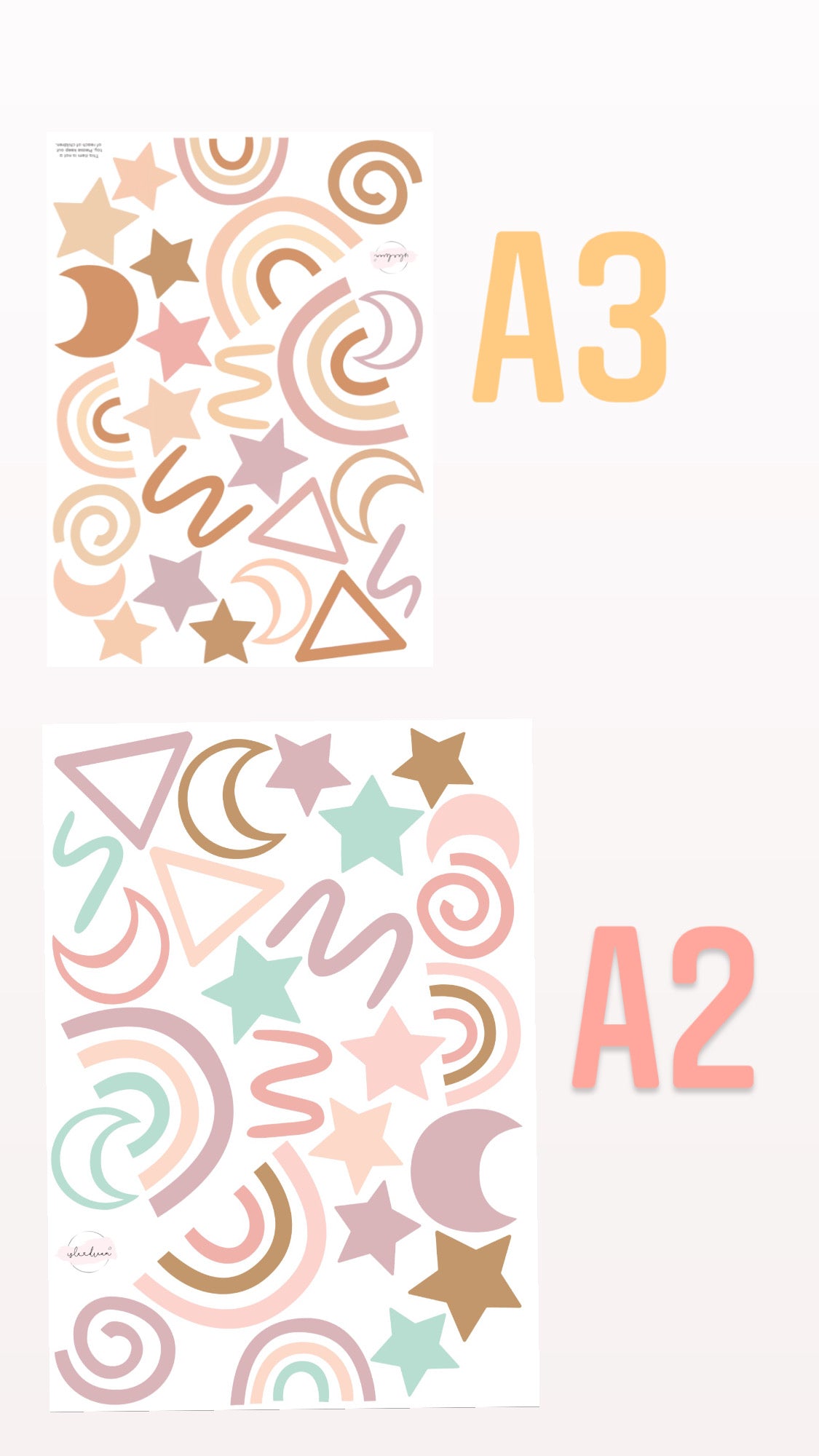 Party Popper - Fabric Wall Decals A3 & A2 (multiple colours) - Isla Dream Prints