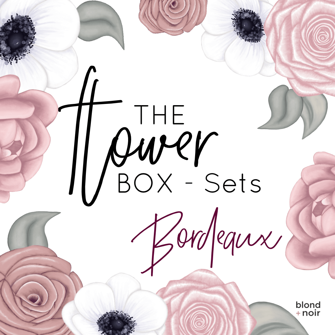 The Flower Box Decals Sets - Bordeaux - Isla Dream Prints