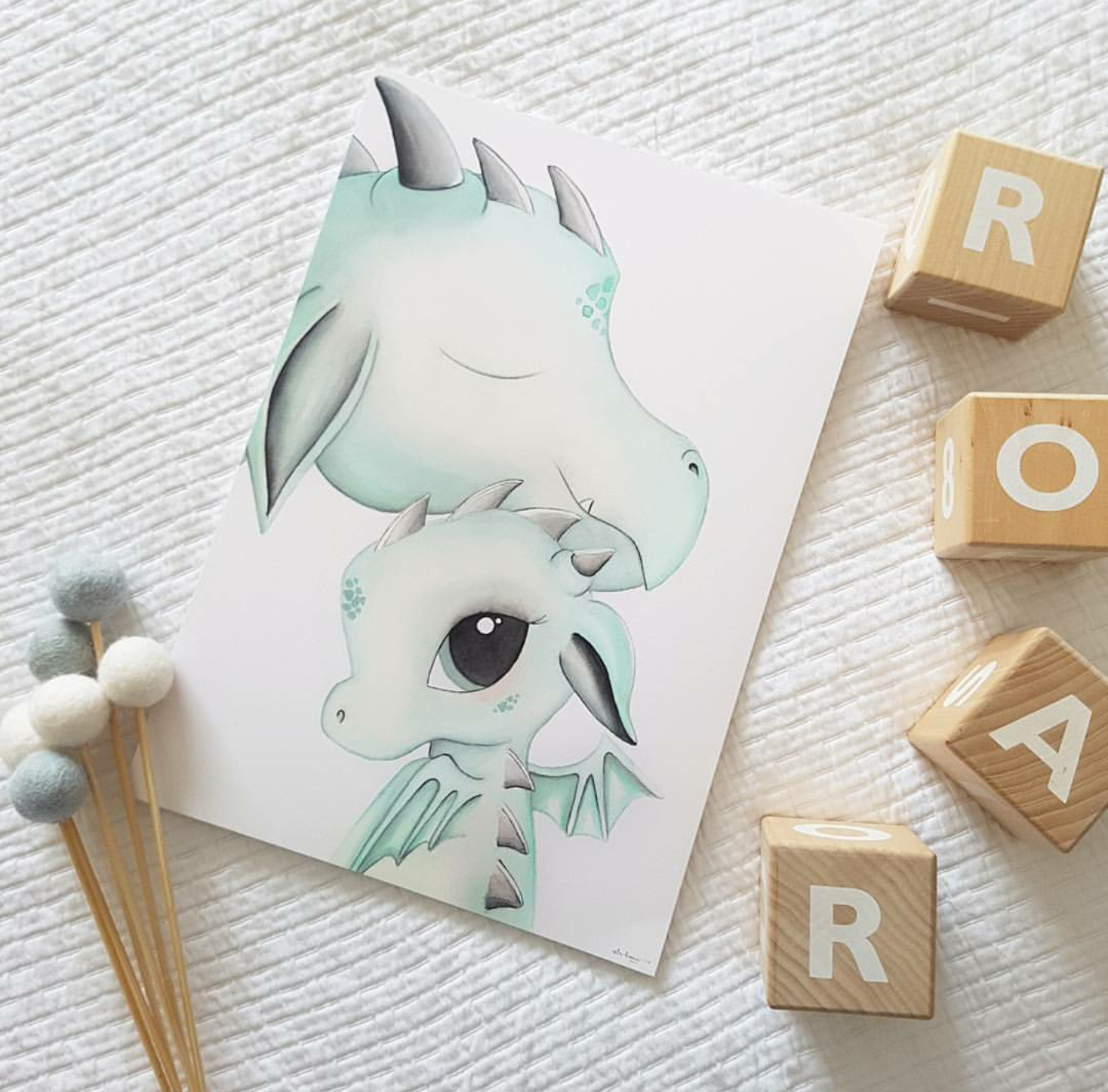 Dex and dad print - Isla Dream Prints