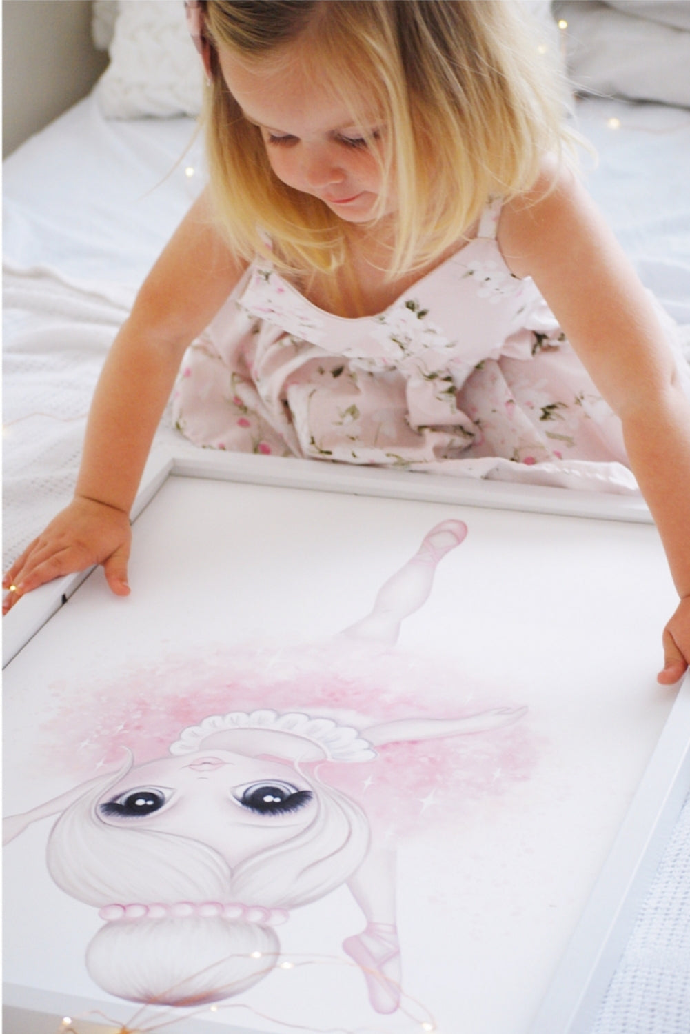 Bella the ballerina print: available in pink/lilac - Isla Dream Prints