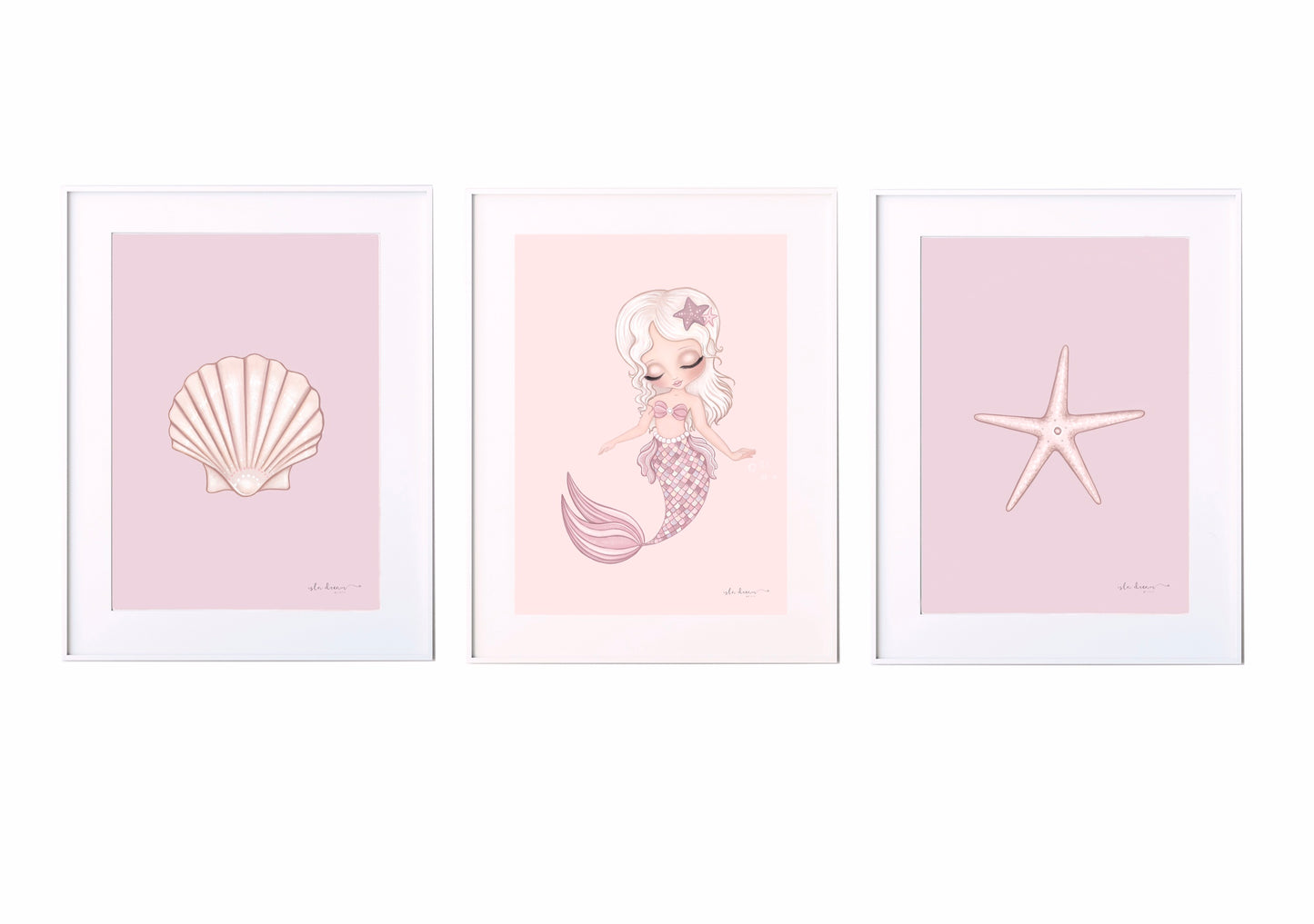 Jasmine the mermaid print - Isla Dream Prints
