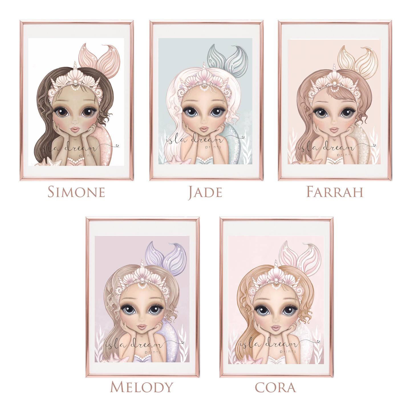 Cora the Mermaid Print