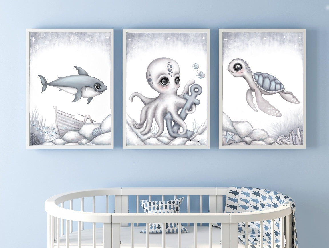 Brutus the shark print - Isla Dream Prints