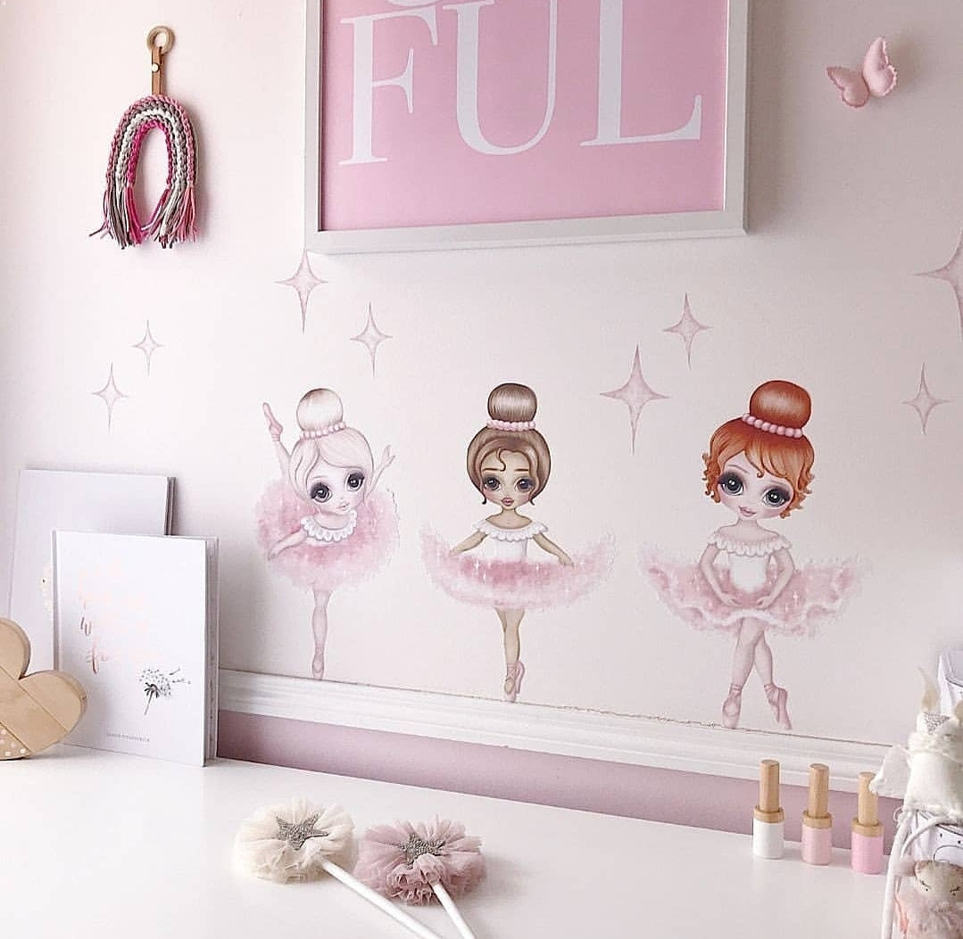 Bella the Ballerina Wall Decals - A4