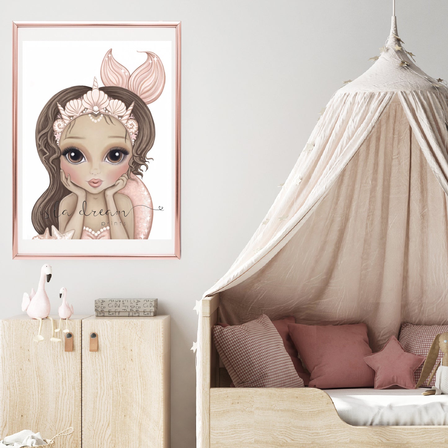 Simone the Mermaid Print