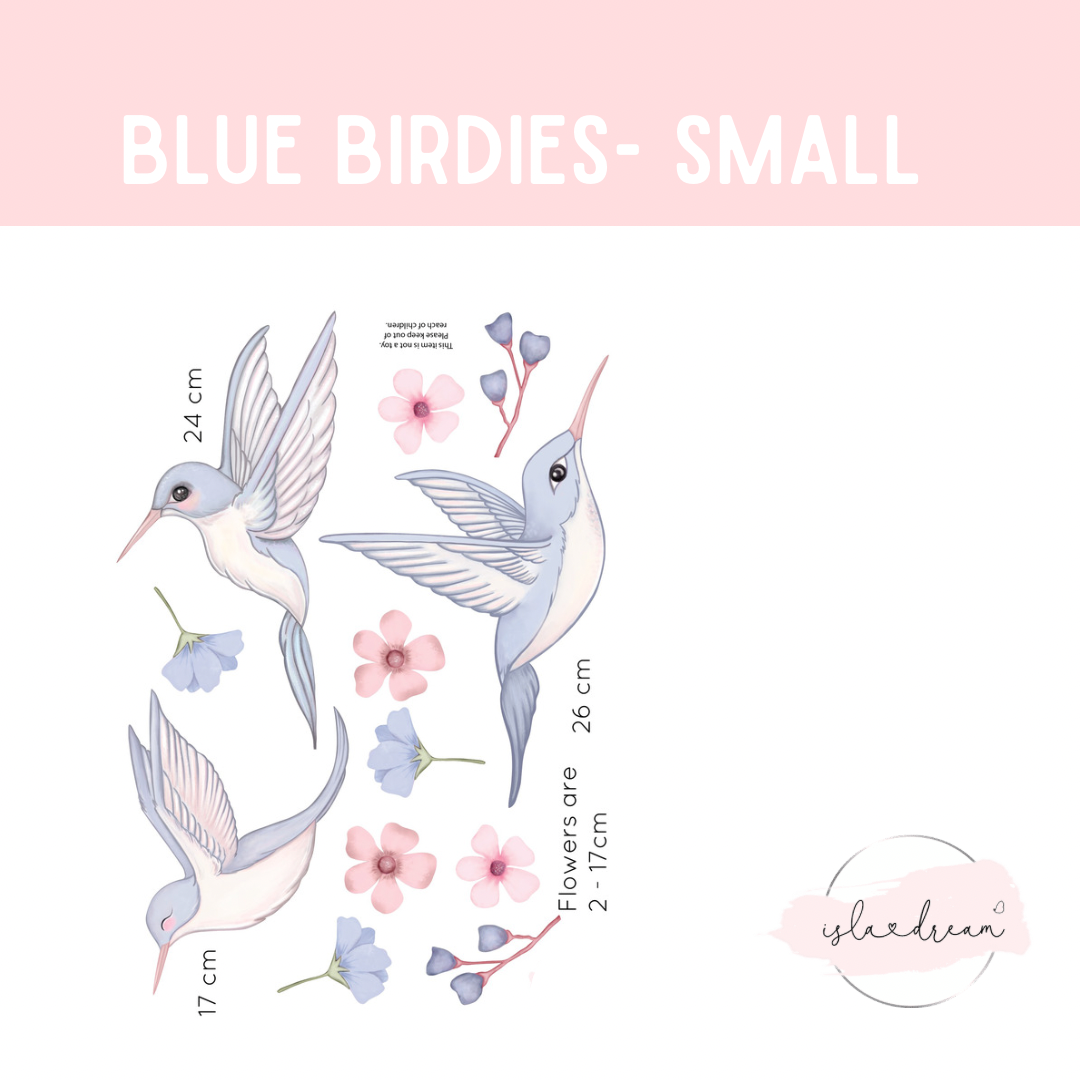 Whimsical Birds Wall Decals