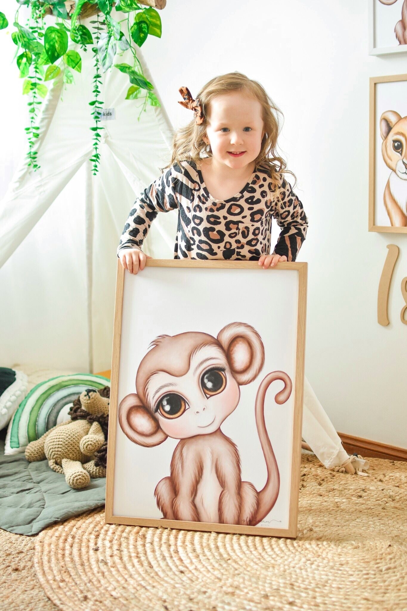 Abu the monkey print - Isla Dream Prints