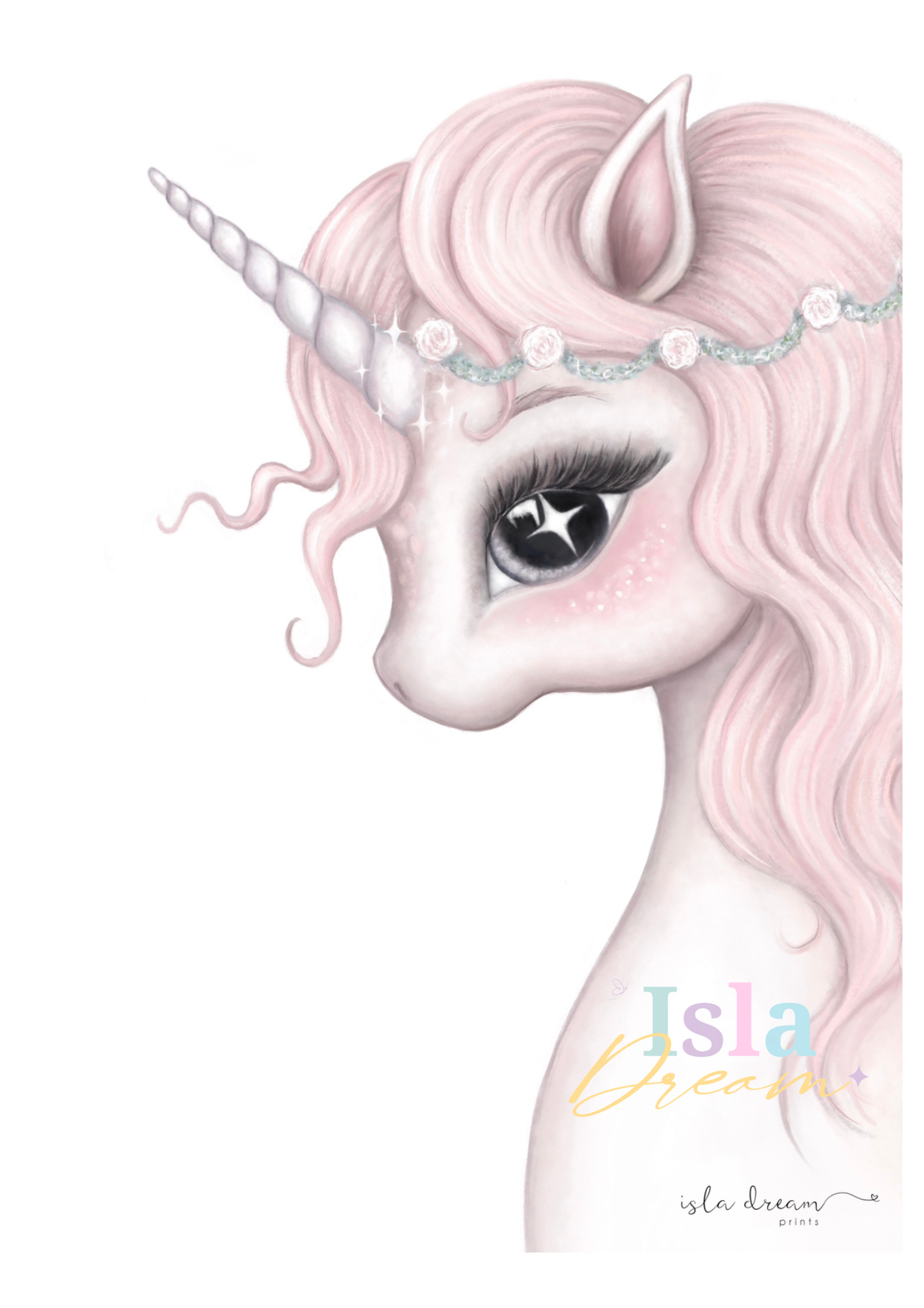 Rosa the Unicorn Print