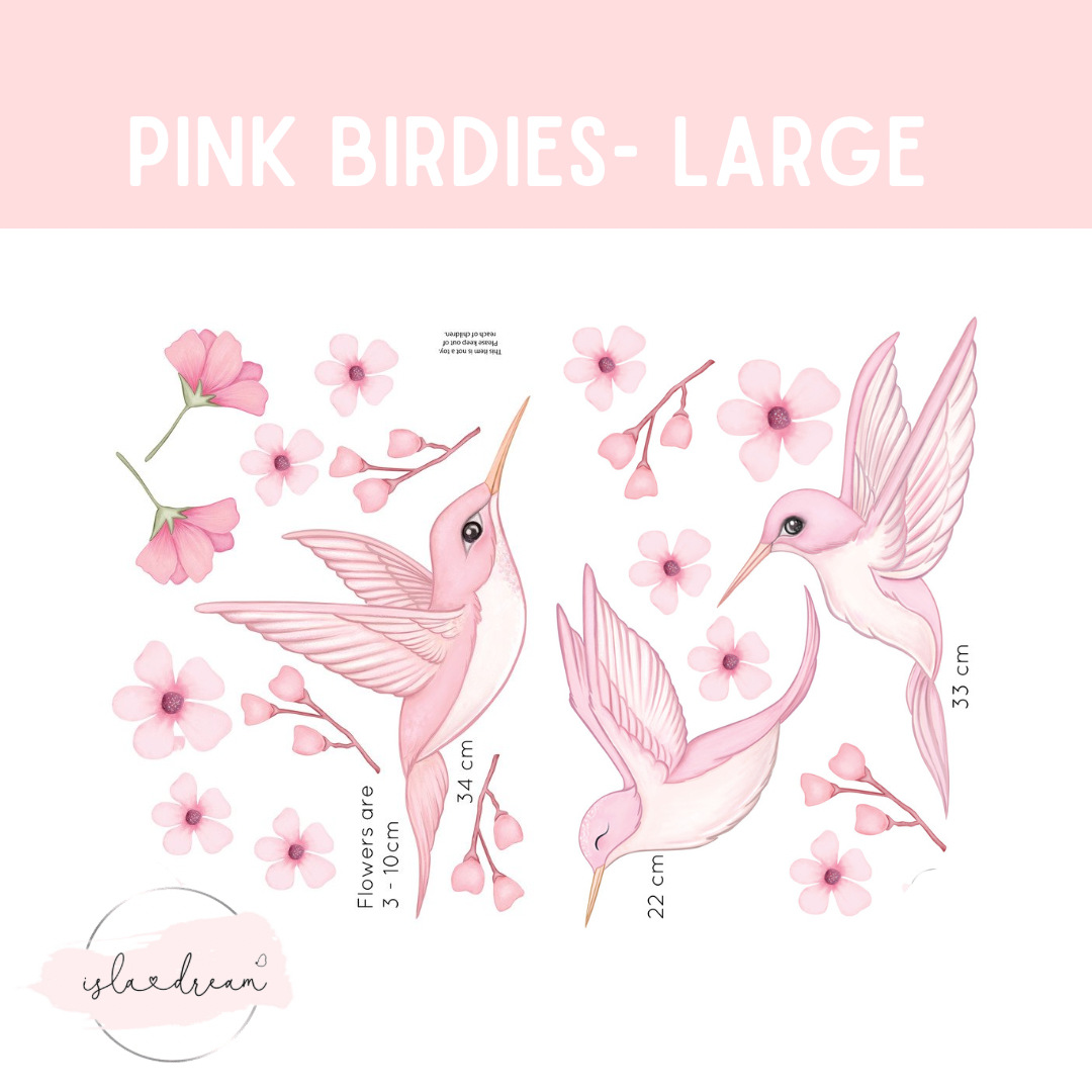 Whimsical Birds Wall Decals
