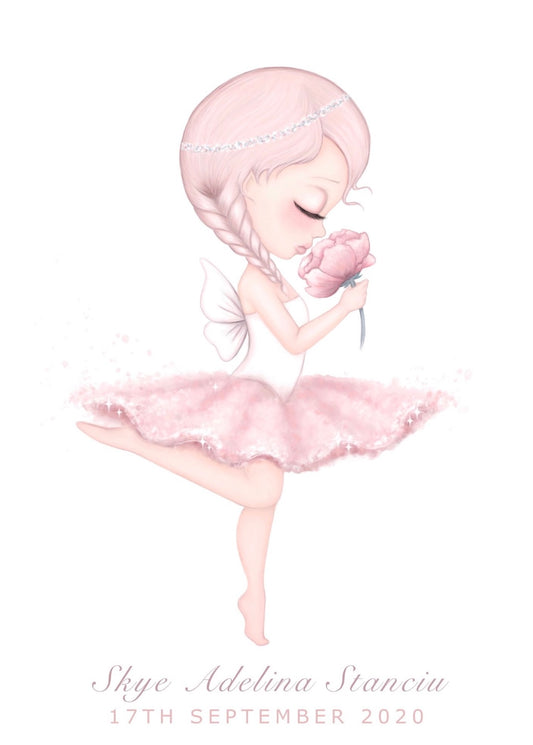 Crysta the ballerina fairy print - Isla Dream Prints