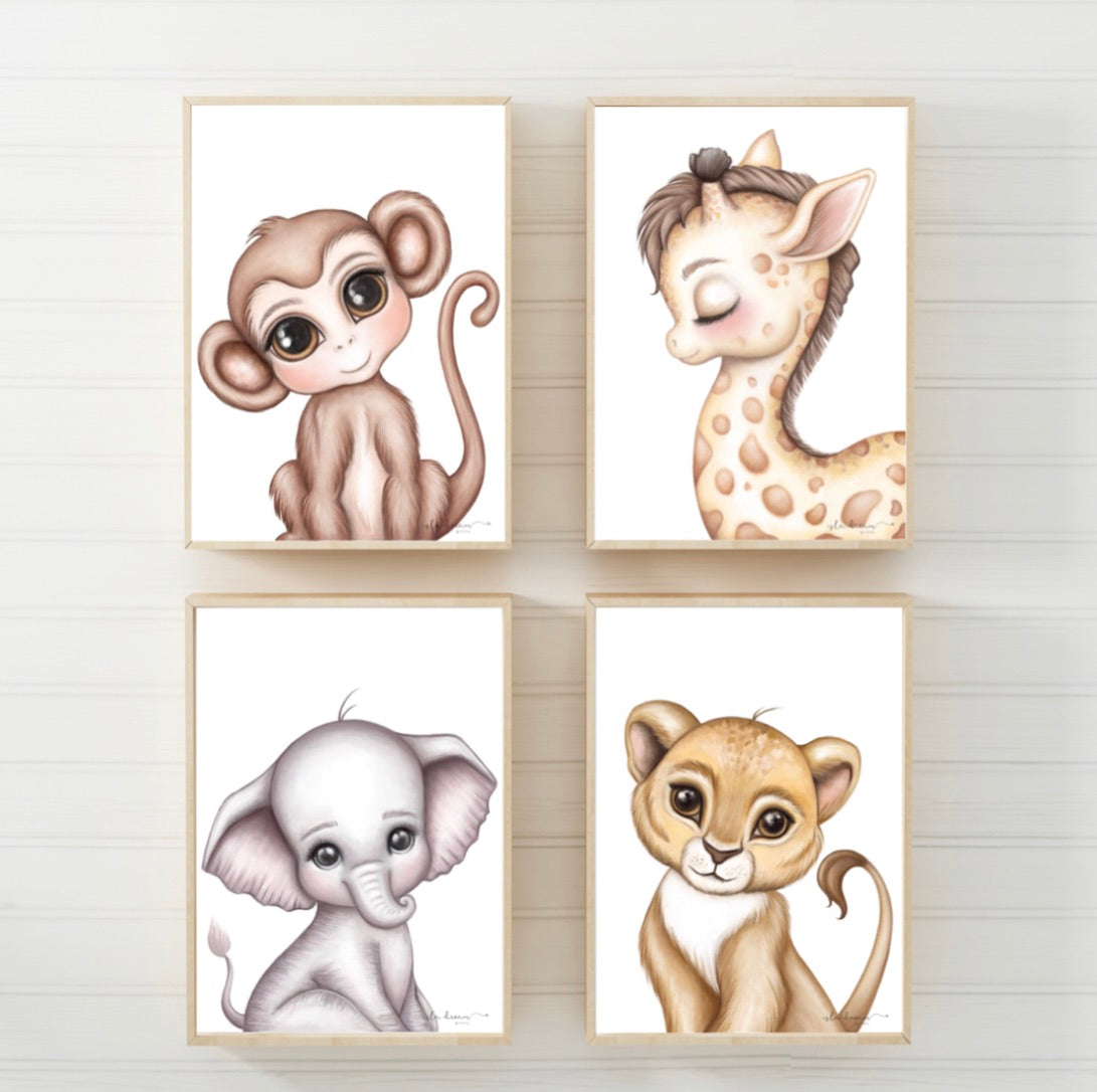 Abu the monkey print - Isla Dream Prints