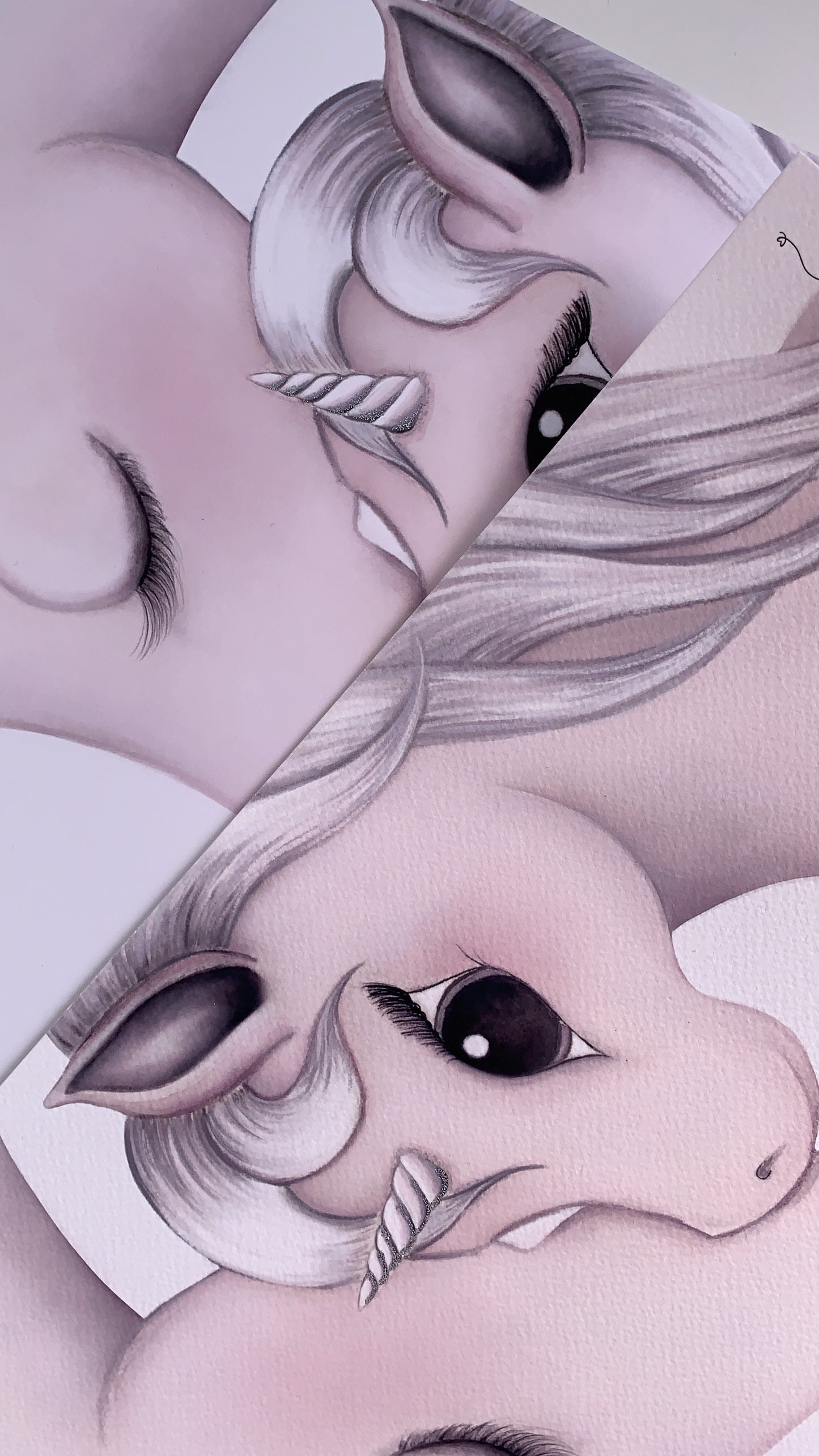 Mila and mum unicorn print - Isla Dream Prints