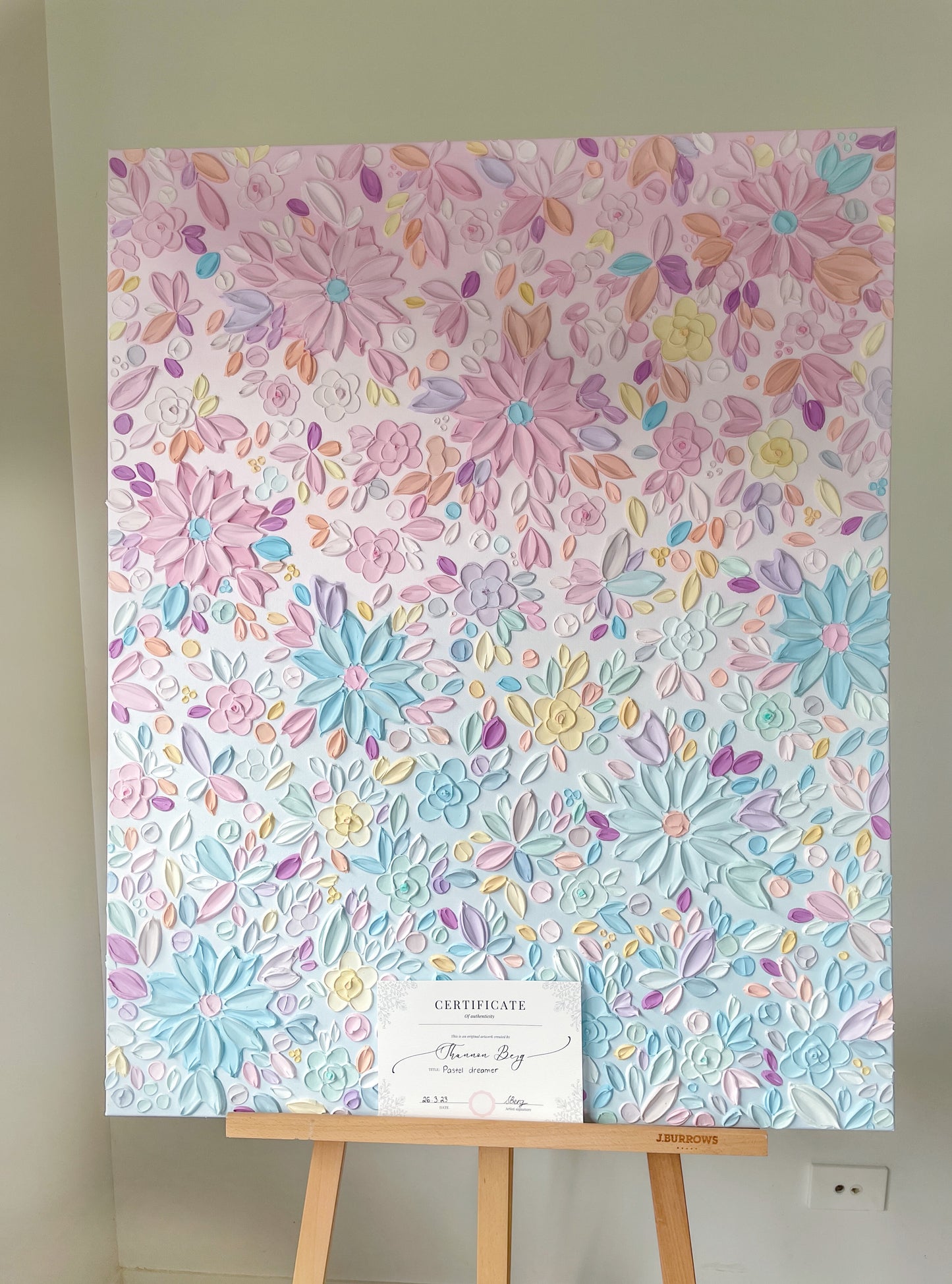 ‘Pastel Dreamer’ Original Textured Artwork On Canvas