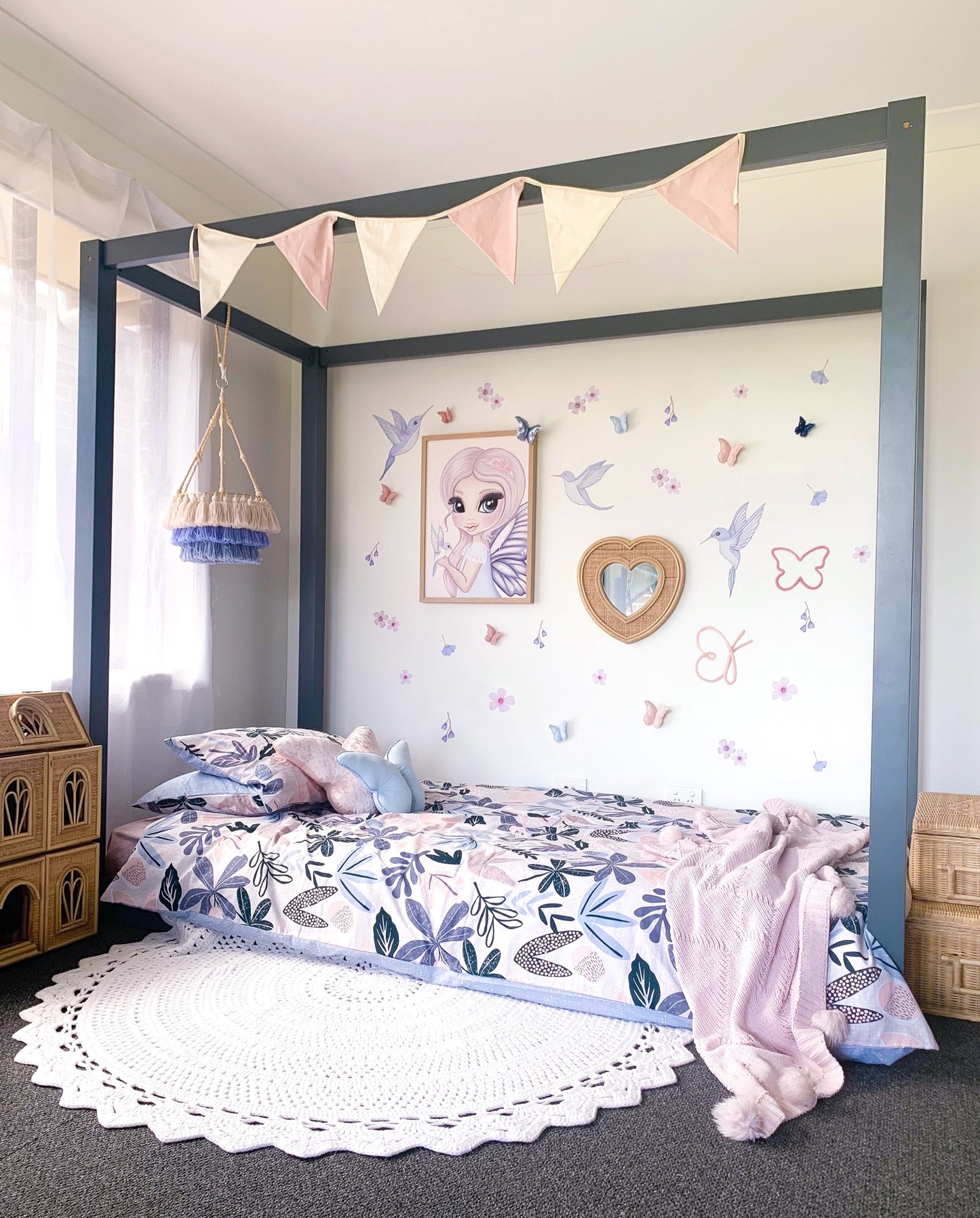 Bleu the Butterfly Fairy Print