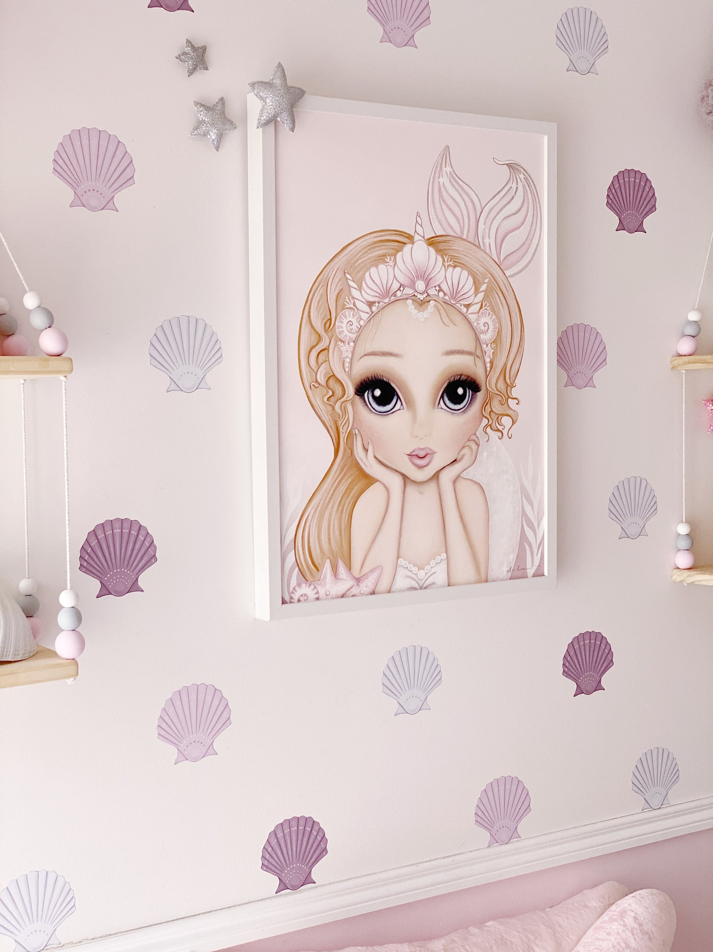 Sea Shell- Fabric Wall Decals A3 (multiple colours available) - Isla Dream Prints