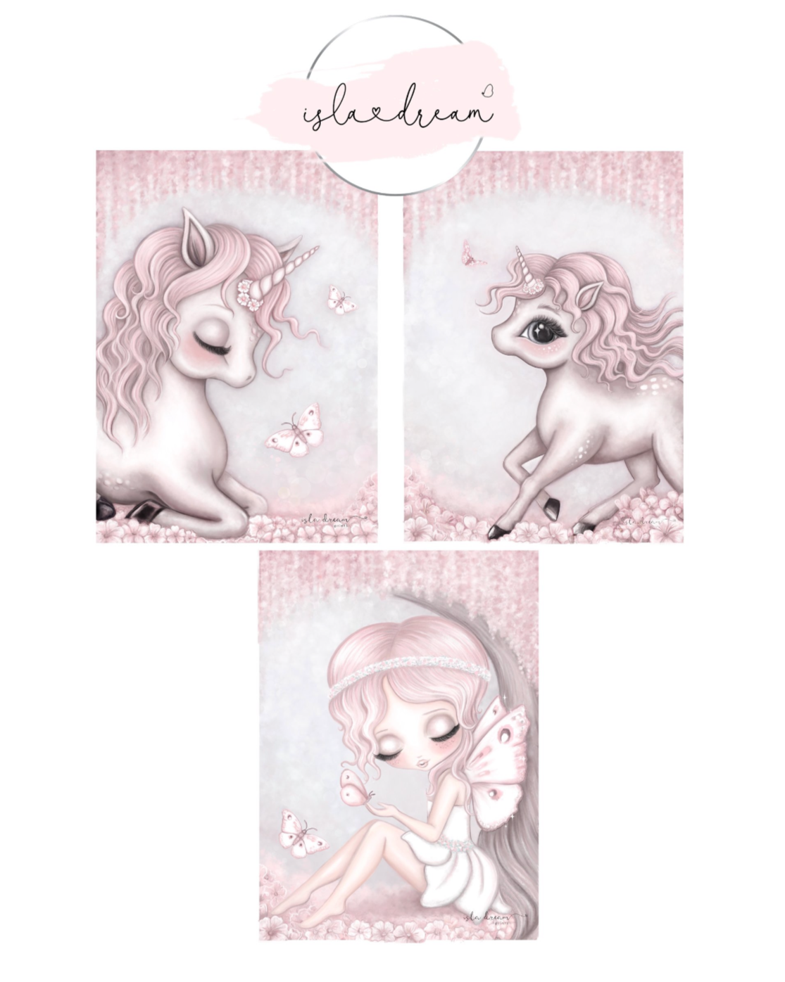 Cinnamon the unicorn print - Isla Dream Prints
