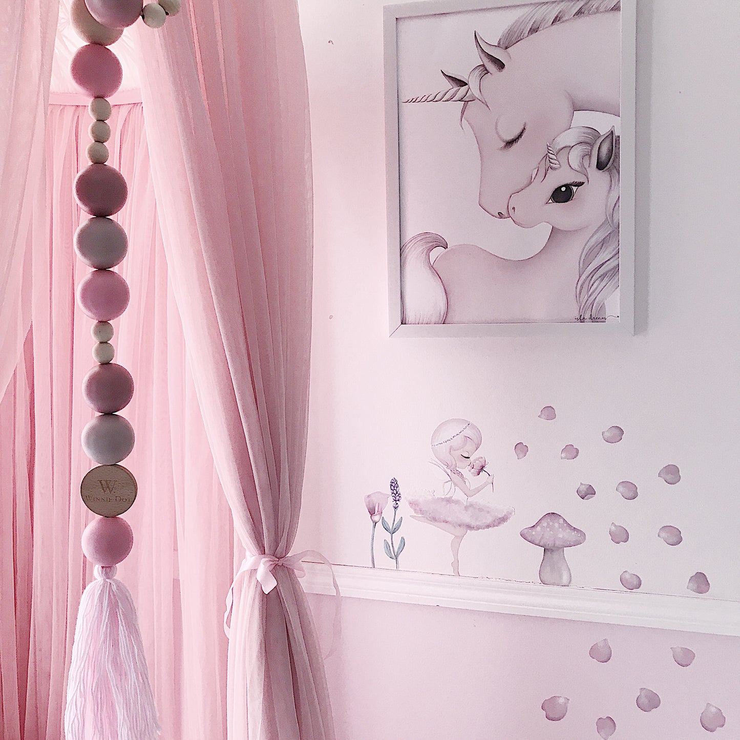 Mila and mum unicorn print - Isla Dream Prints