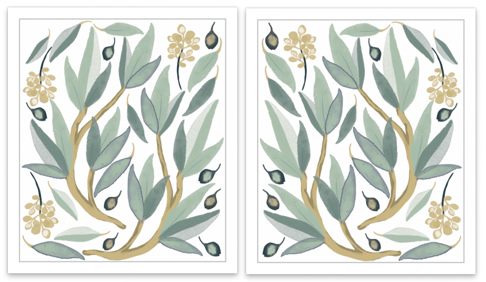 ‘Snowy River’ gum leaves- Fabric Wall Decals - Isla Dream Prints