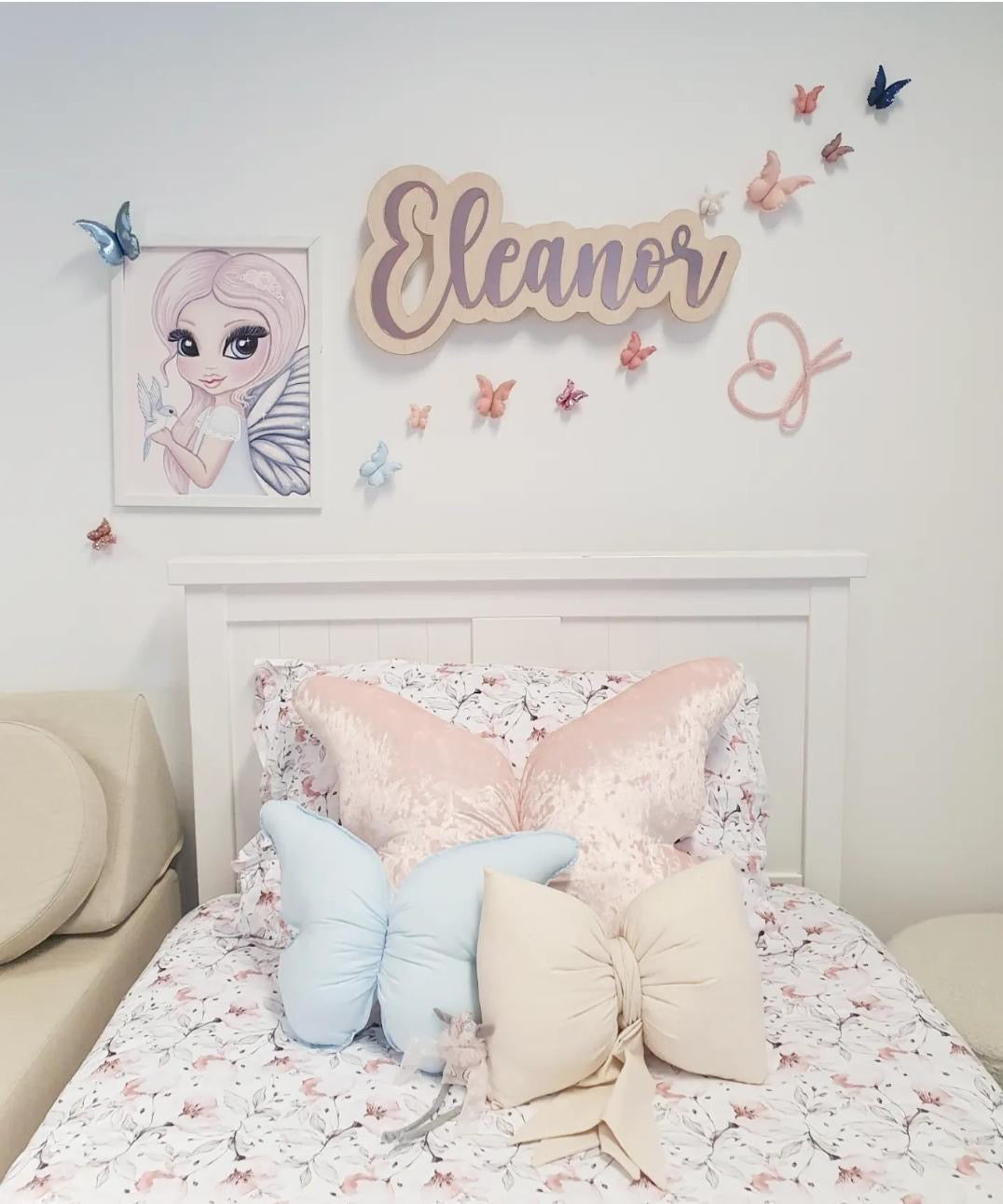 Bleu the Butterfly Fairy Print