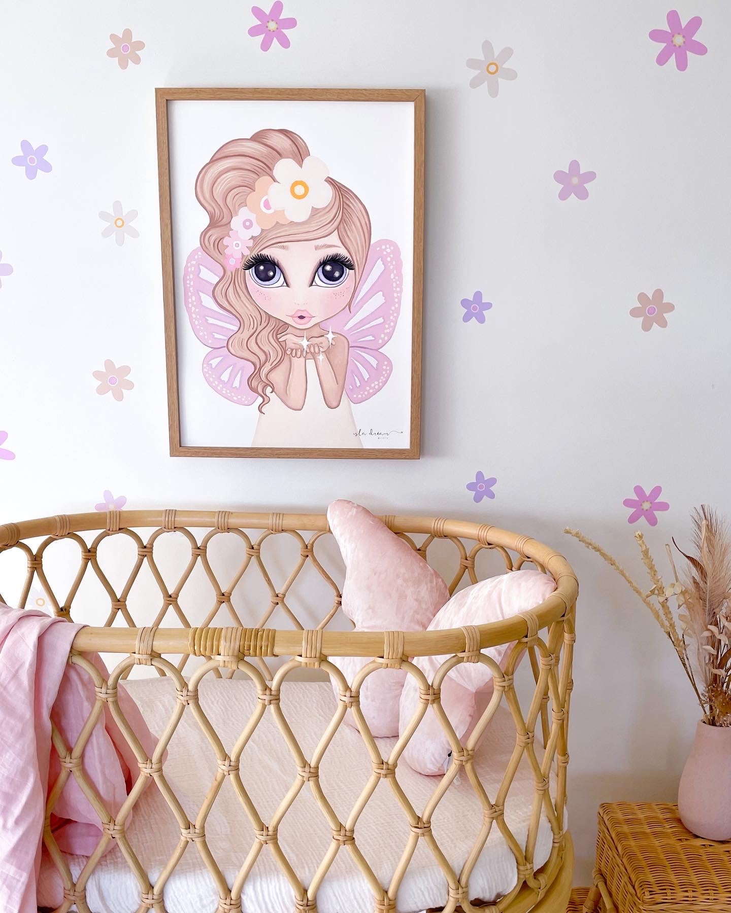 Spring Fling Soft Pastel Flower Wall Decals - A3 & A2