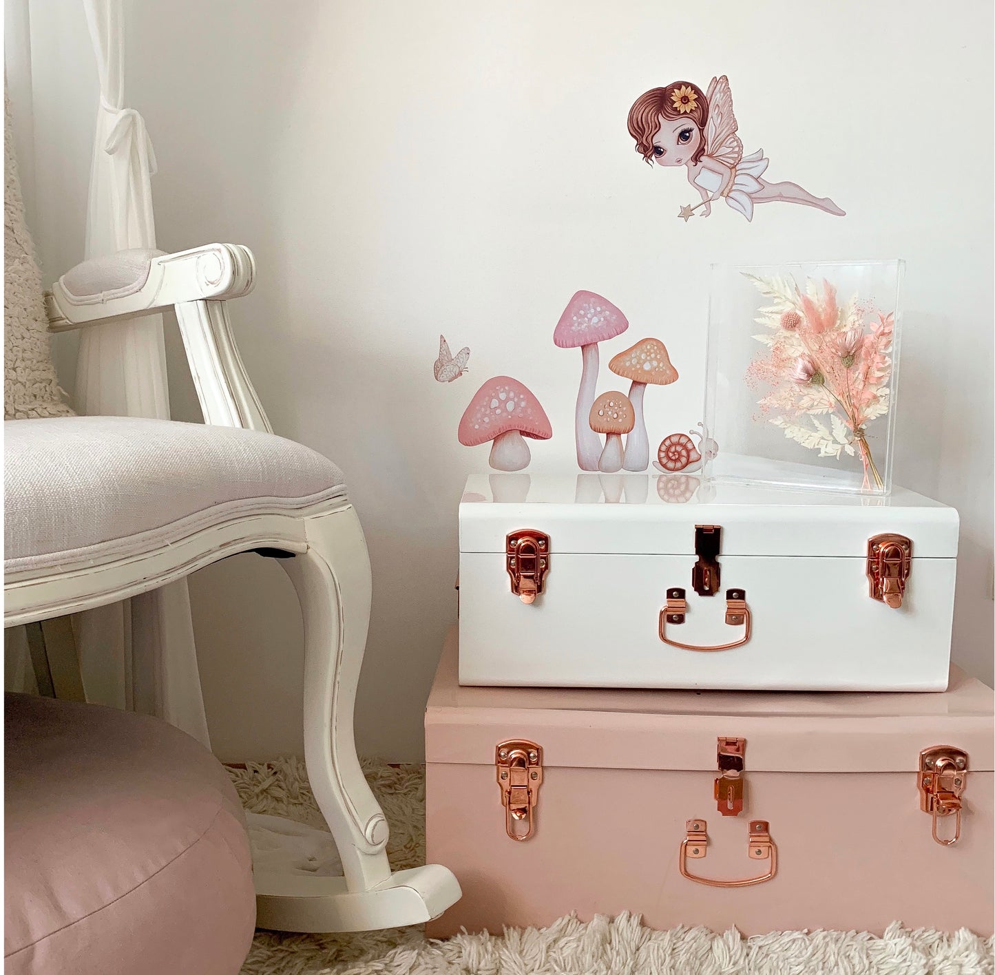 ‘Hazel fairy’ Fabric Wall Decals A3 - Isla Dream Prints