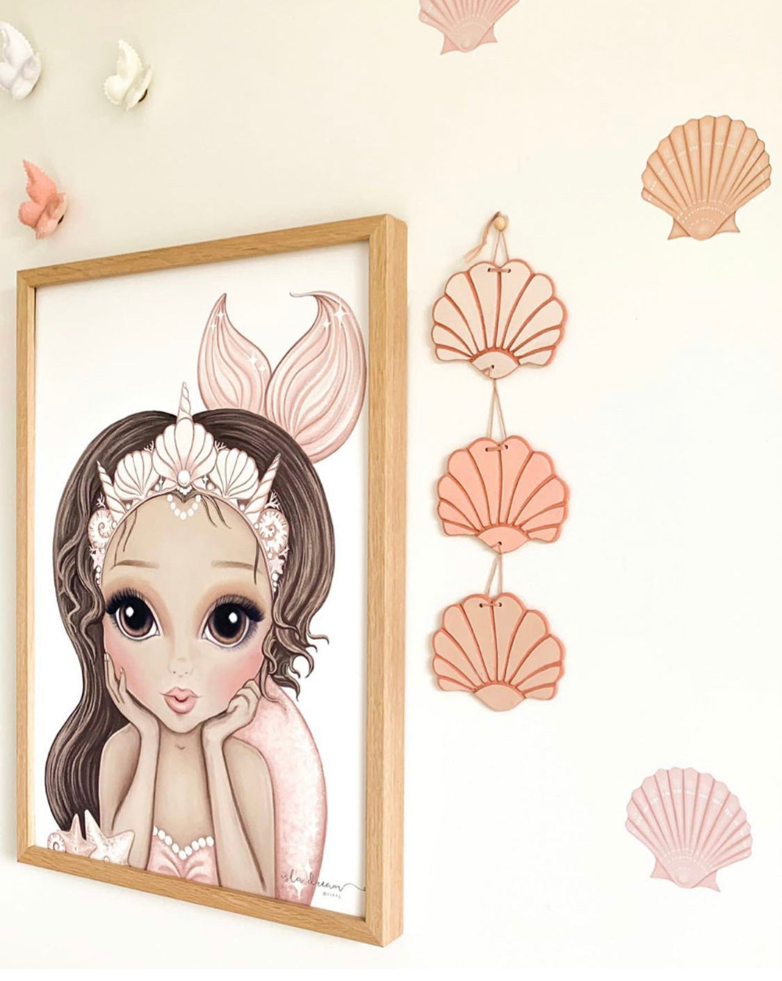 Sea Shell- Fabric Wall Decals A3 (multiple colours available) - Isla Dream Prints