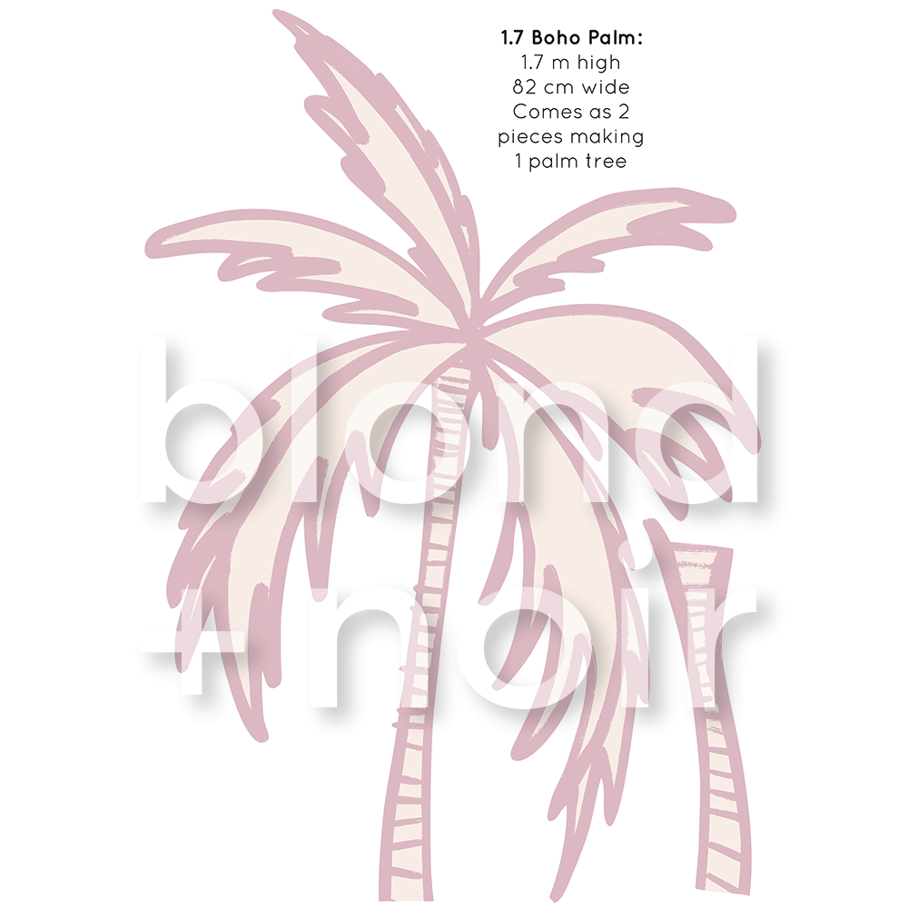 Boho Palms Wall Decals
