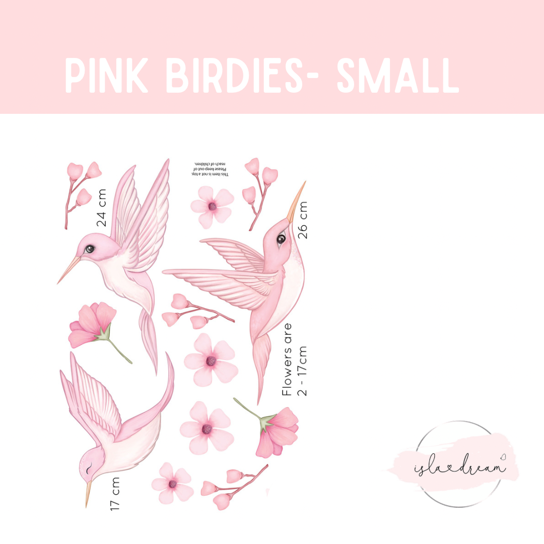 Whimsical Birds Wall Decals