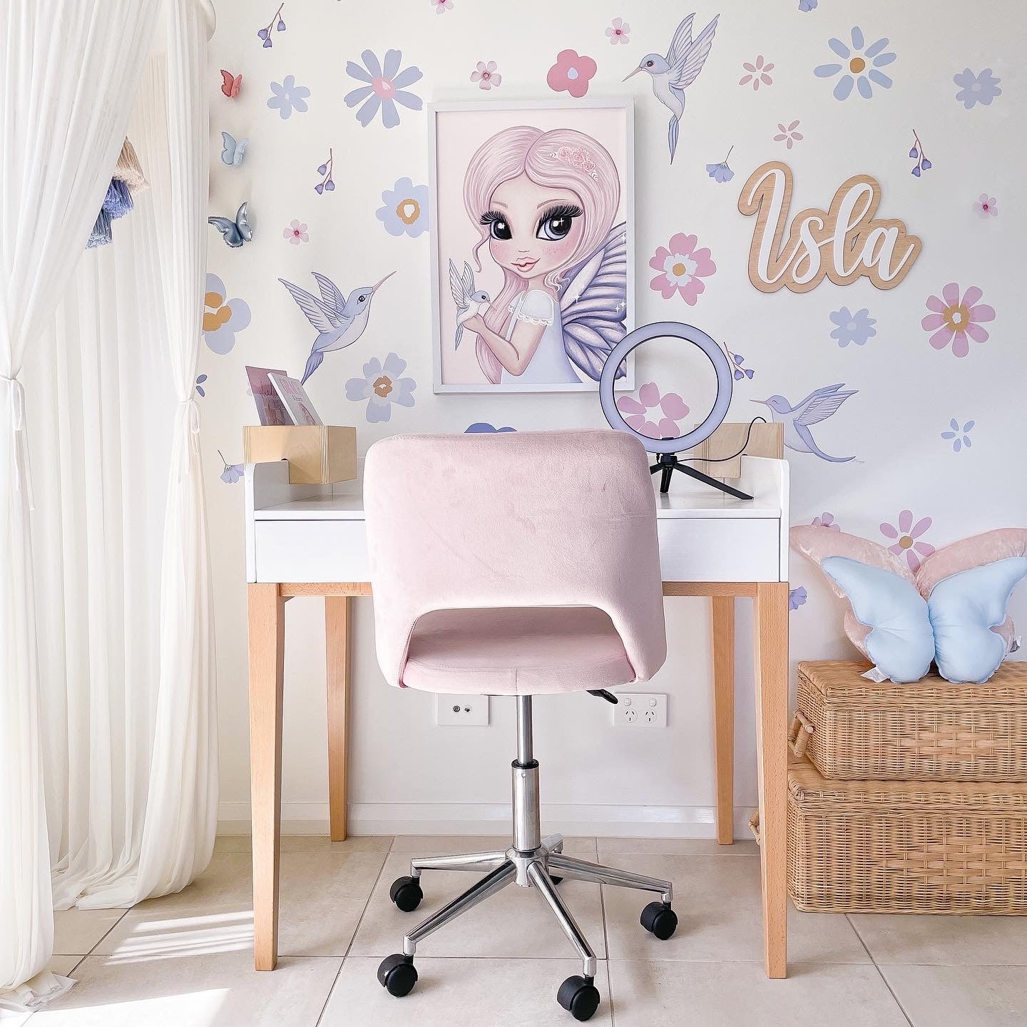 Bleu the Butterfly Fairy Print