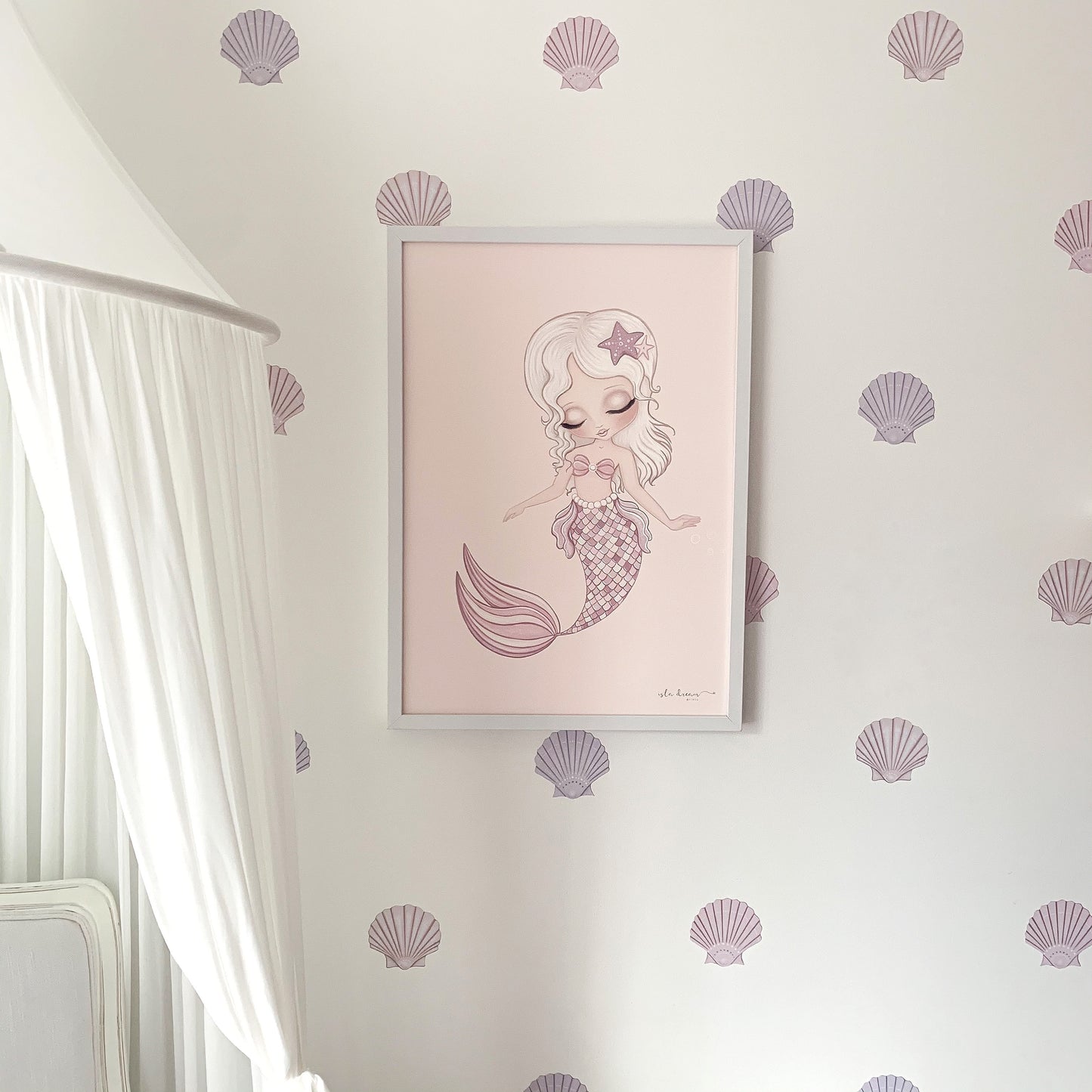 Jasmine the mermaid print - Isla Dream Prints