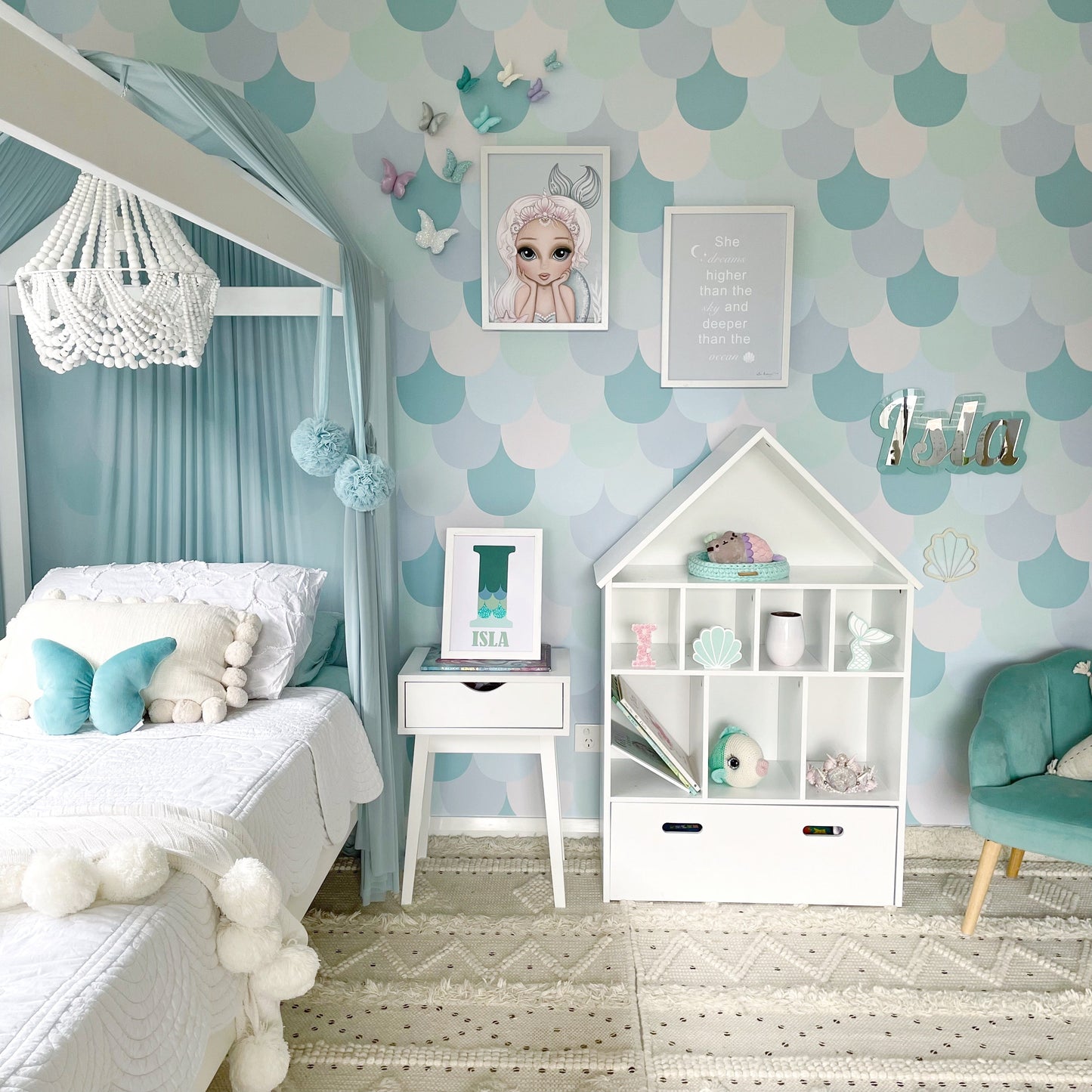 Mermaid prints - available in 5 colours - Isla Dream Prints