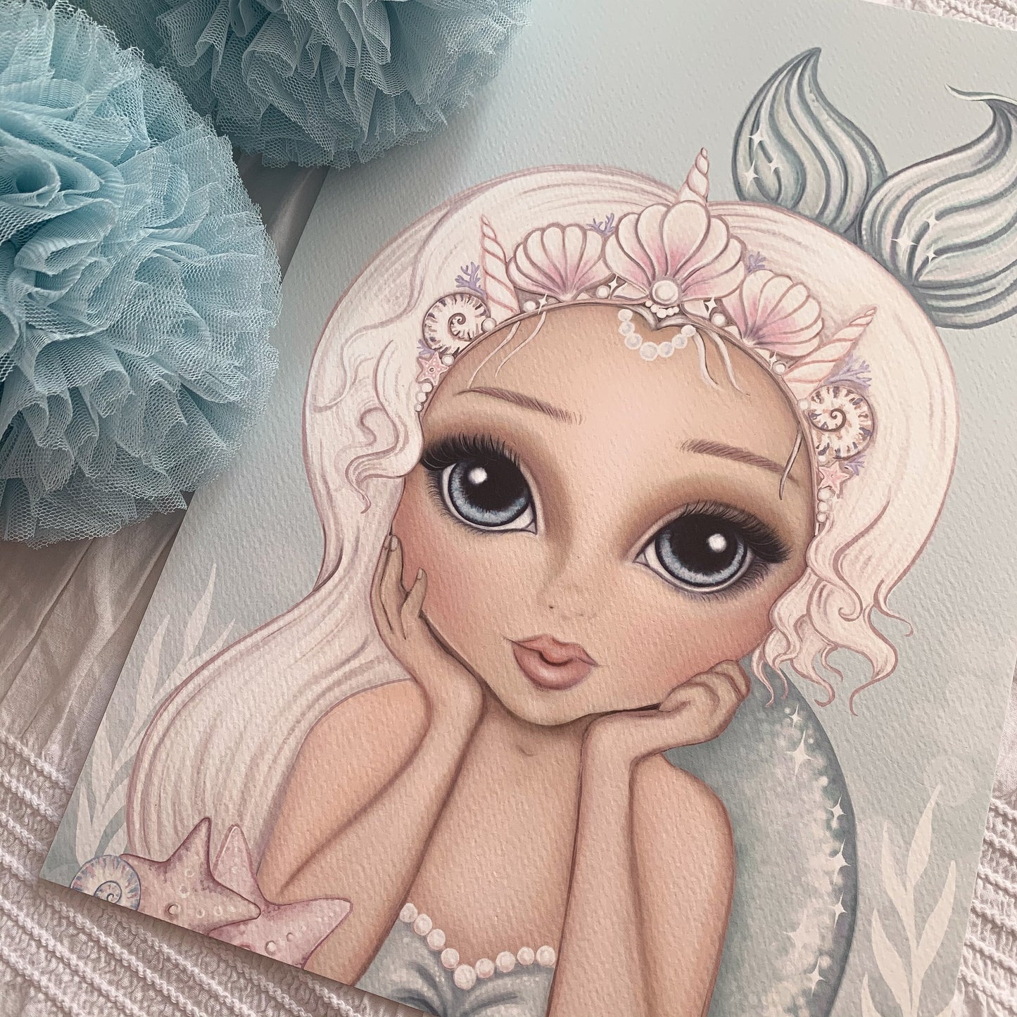 Mermaid prints - available in 5 colours - Isla Dream Prints