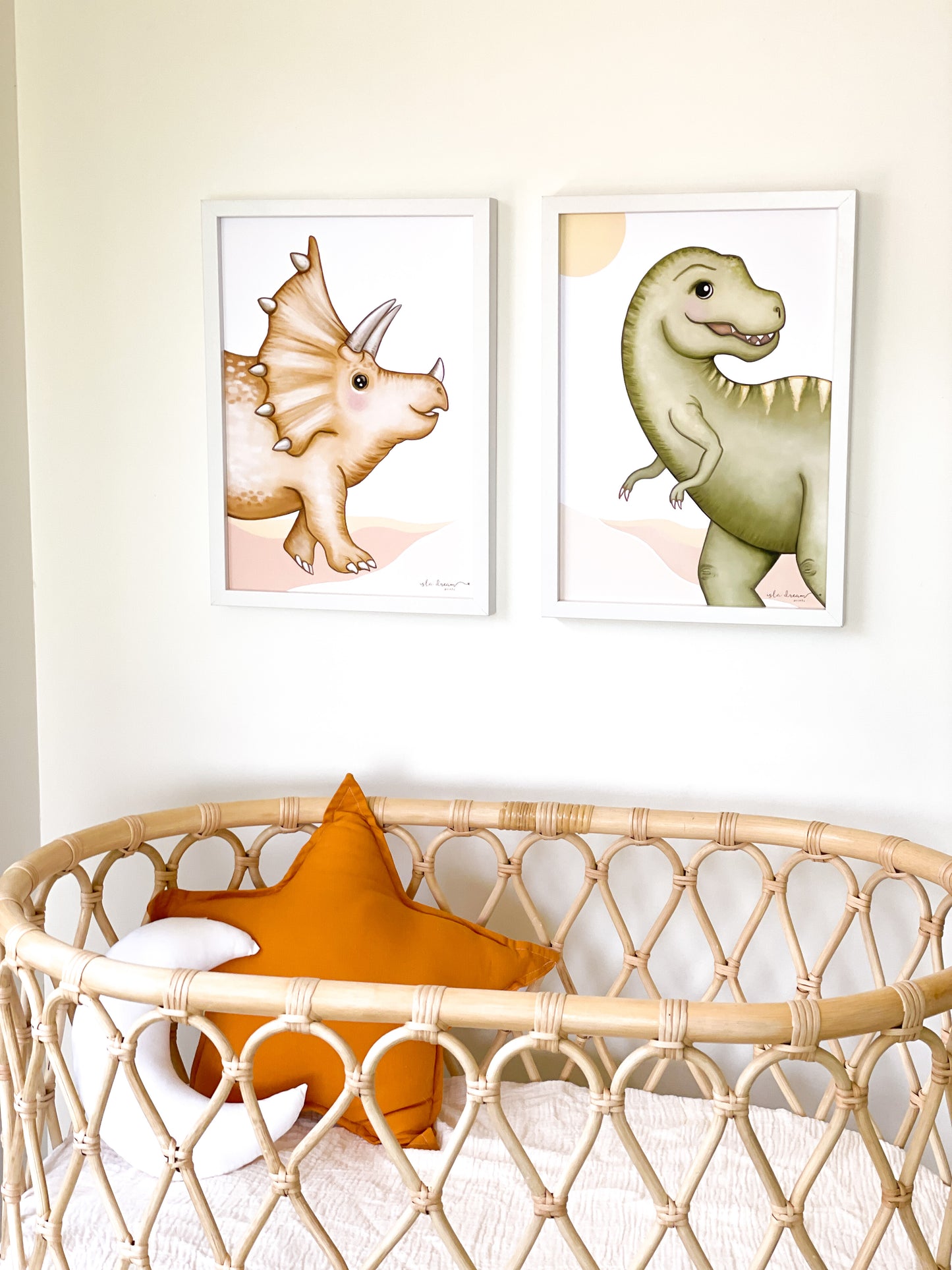 Teddy the Triceratops Dinosaur Print