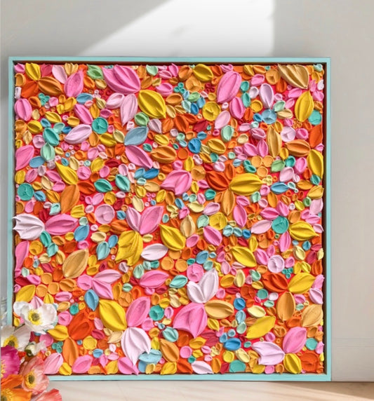 ‘Colourpop’- Original Textured Artwork On Canvas