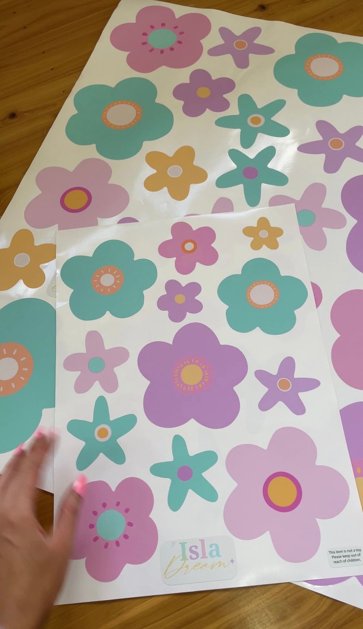 Lorelei Peaches Flower Wall Decals - Mini & Midi